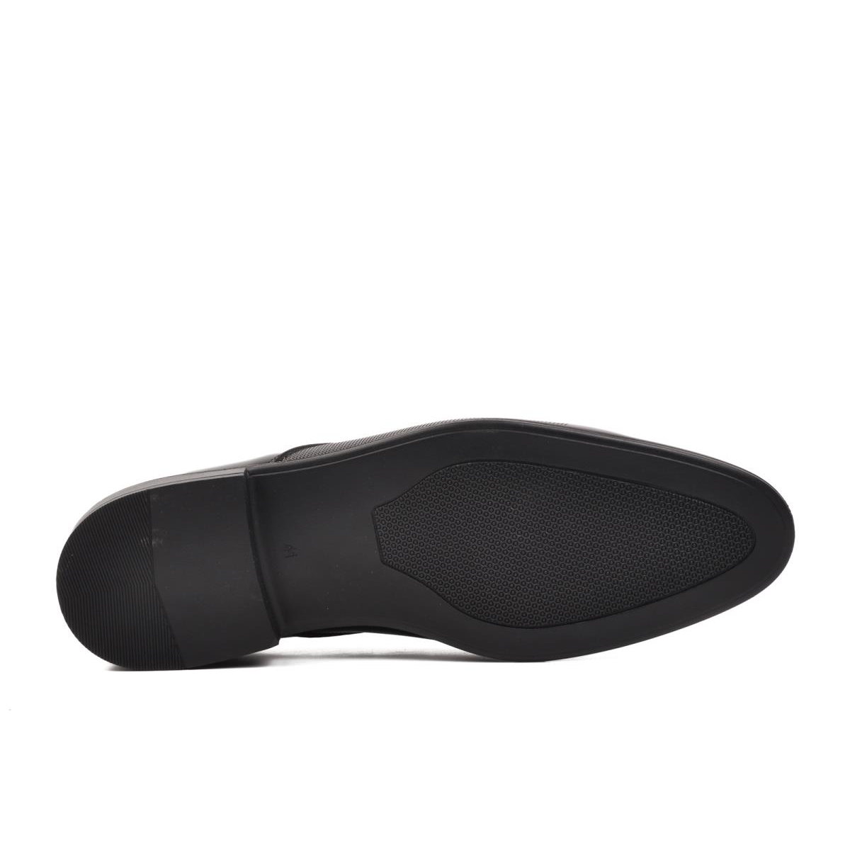 P100 Siyah Rugan Erkek Klasik Ayakkabı - Görsel 3