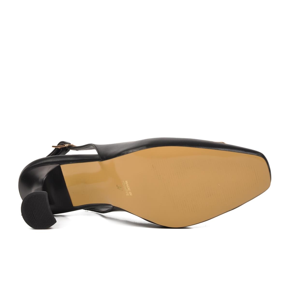 312112 Siyah Kadın Topuklu Ayakkabı - Görsel 3