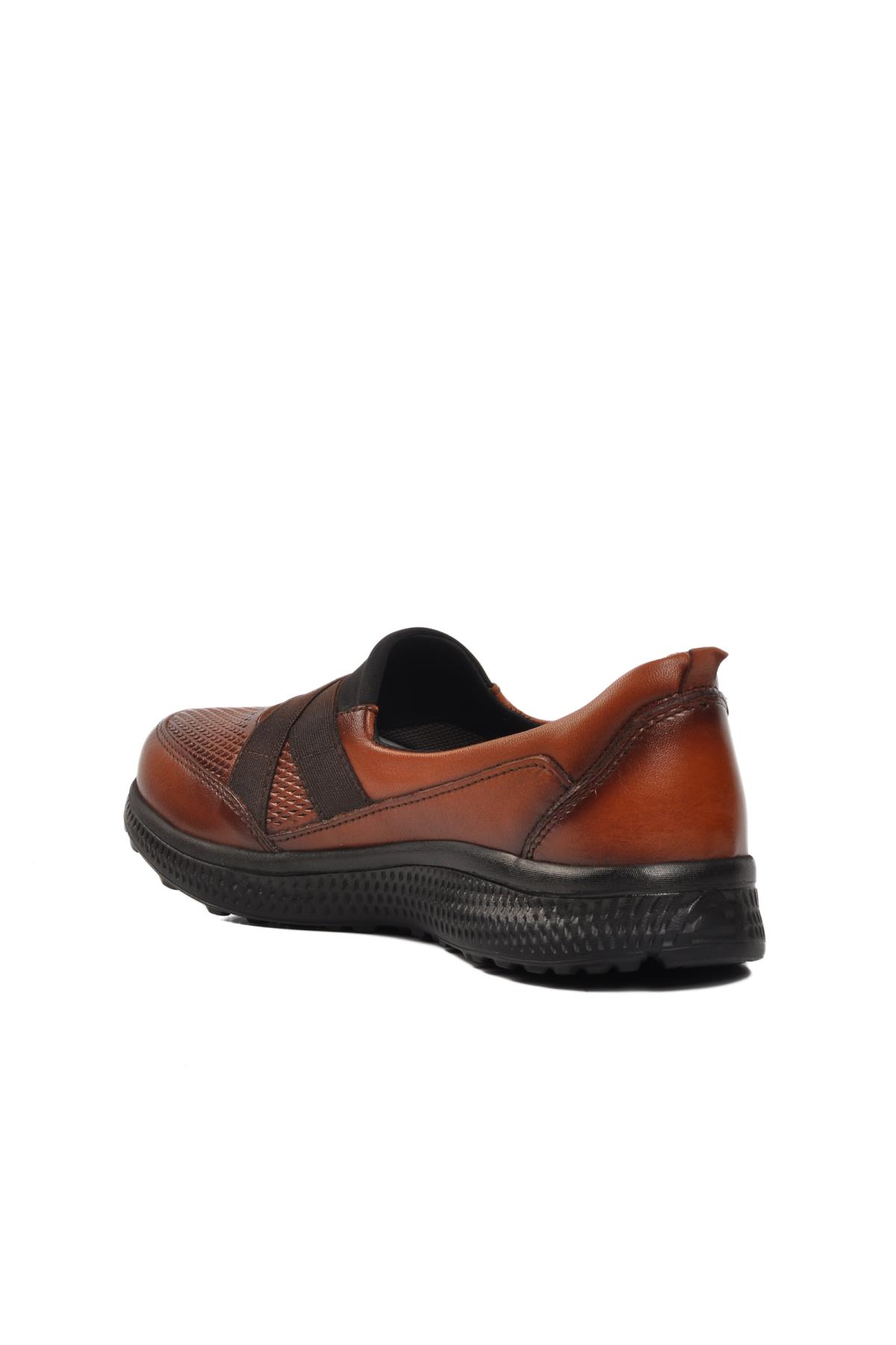 017-L Taba Hakiki Deri Kadın Günlük Ayakkabı - Görsel 5
