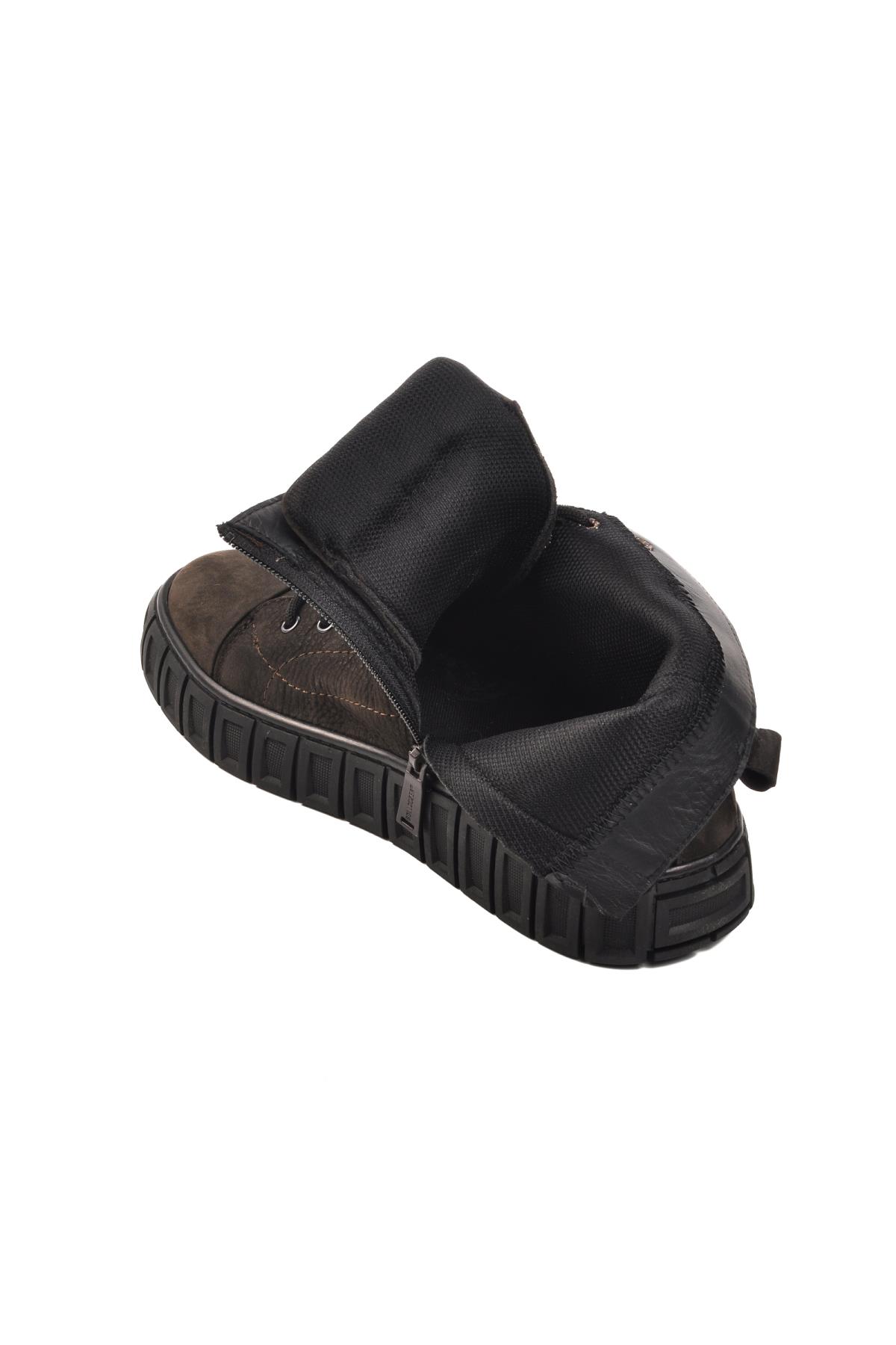 250212 Antrasit Nubuk Hakiki Deri Erkek Bot - Görsel 5