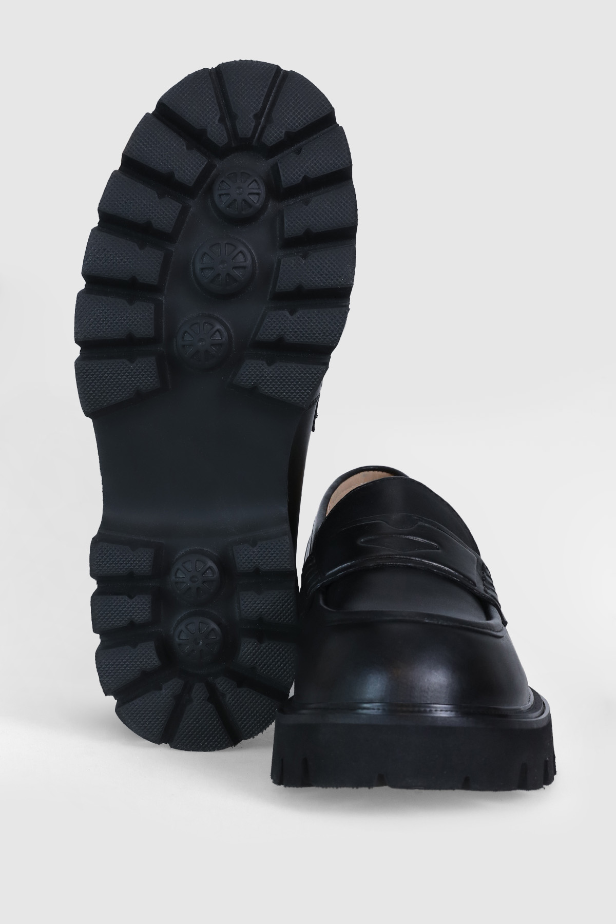 Kadın Anna Deri Ayakkabı 122230010 Siyah - Görsel 5