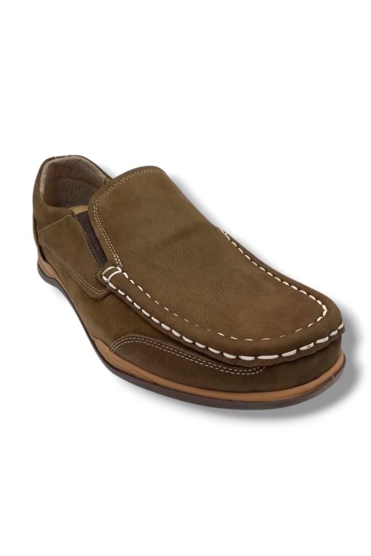 1704-25 Hakiki Nubuk Deri Anatomik Casual Erkek Ayakkabı - Görsel 2