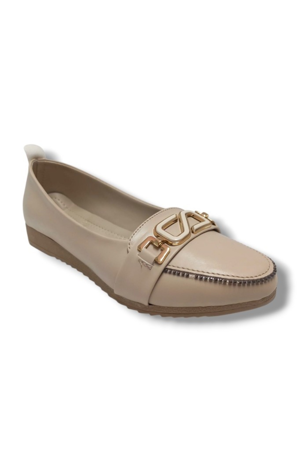 3083-25 Deri Taşlı S Toka Anatomik Kadın Babet - Görsel 2