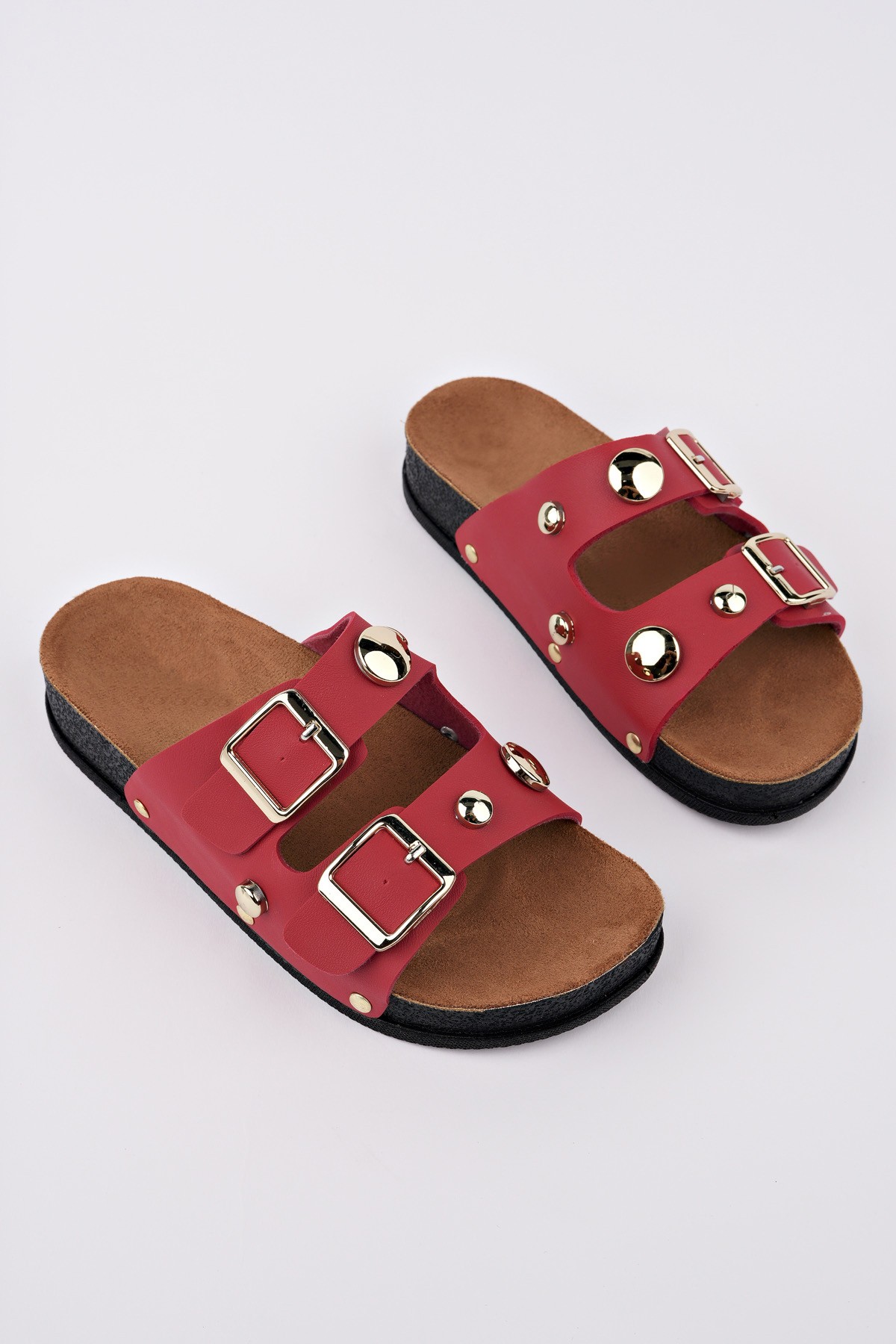 CROSS Çift Bantlı Ayarlanabilir Kemerli Günlük Kadın Terlik - Görsel 3