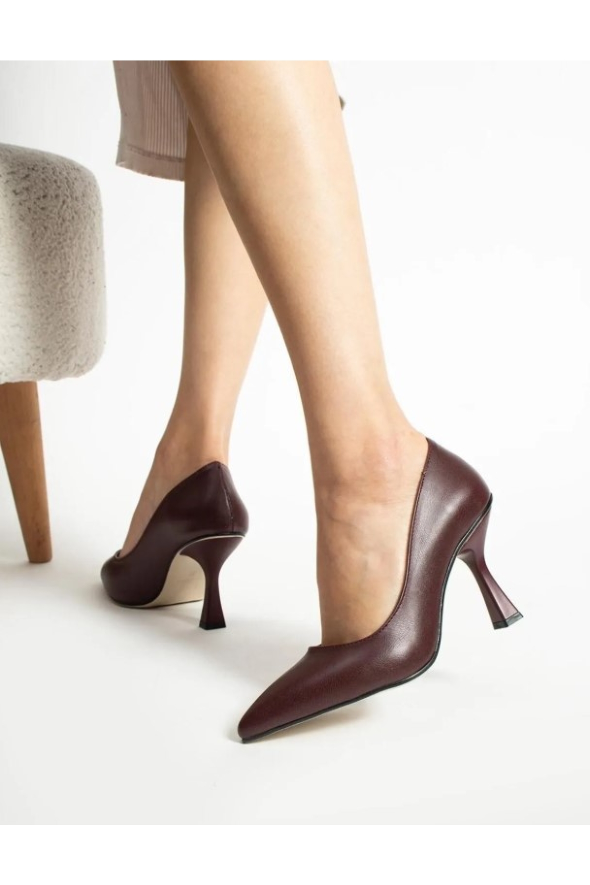 Kadeh Topuklu Kadın Stiletto Ayakkabı - Görsel 4