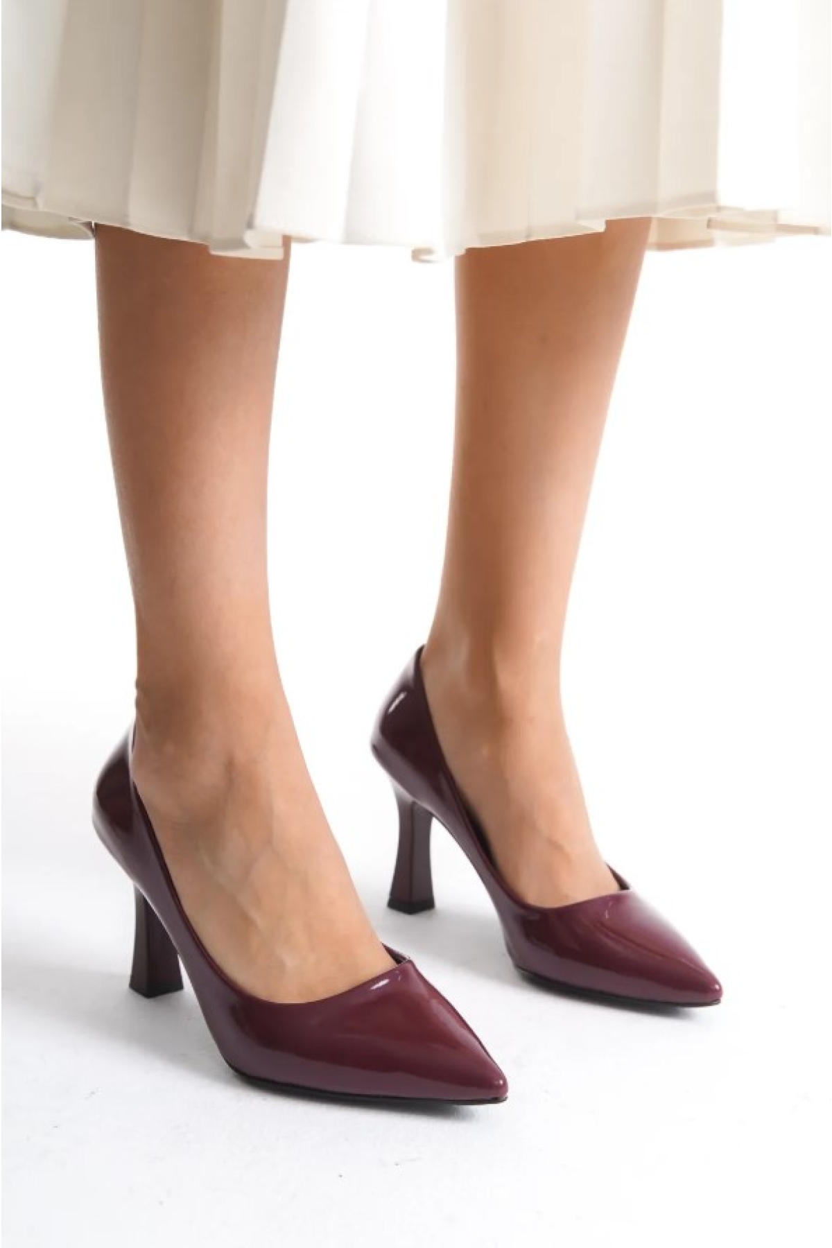 Kadeh Topuklu Kadın Stiletto Ayakkabı - Görsel 3