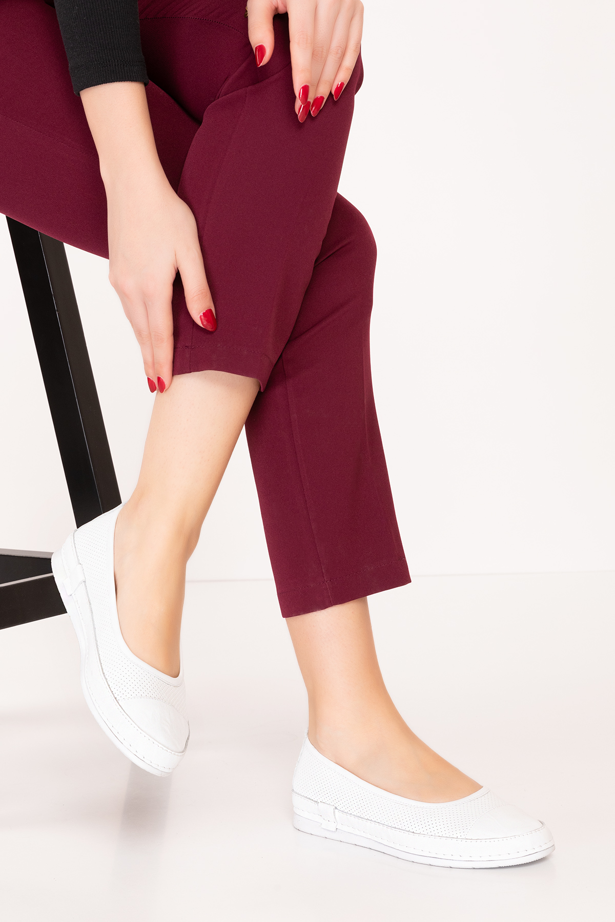 Gondol Hakiki Deri Rahat Yazlık Ayakkabı usl.2154 - Görsel 6