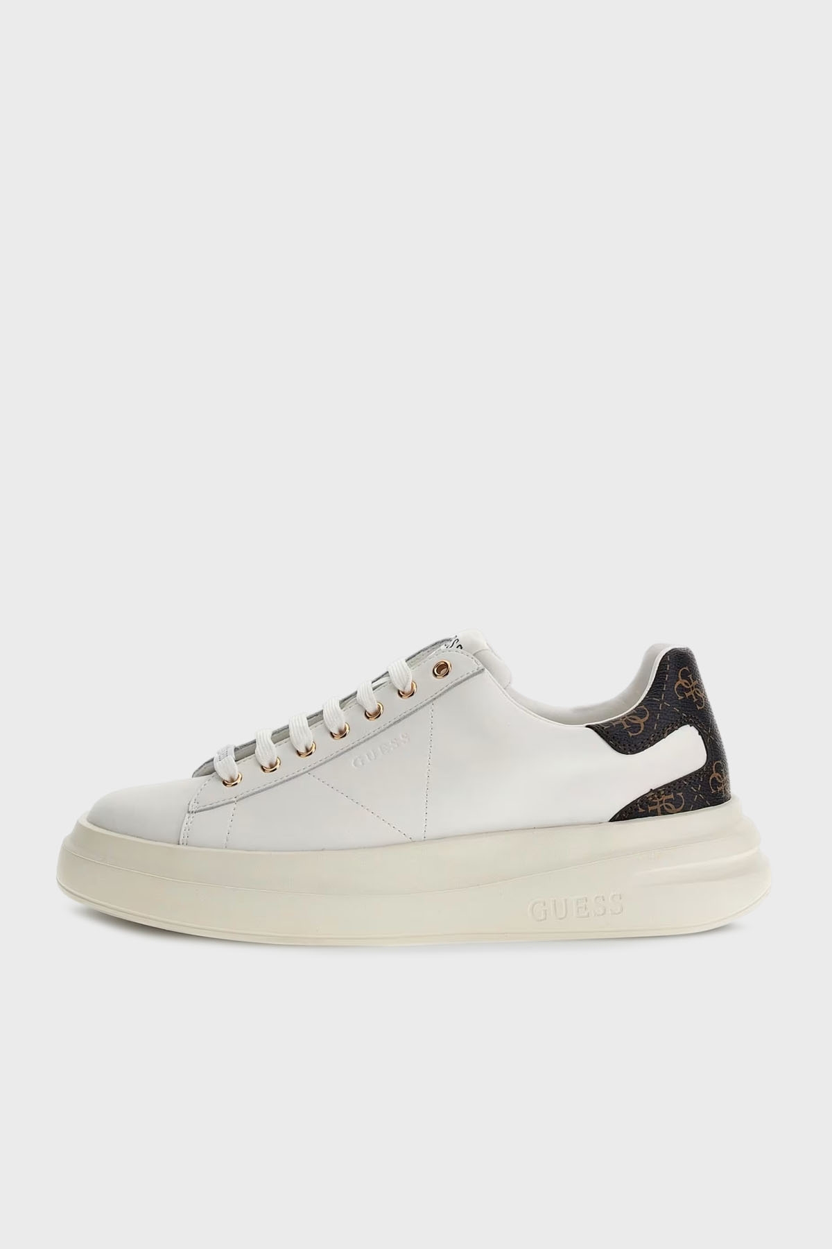 Guess Guess Beyaz Erkek Ayakkabı FMPVIB LEA12 WBROC Sneaker | Flo Beyaz - 3. görsel