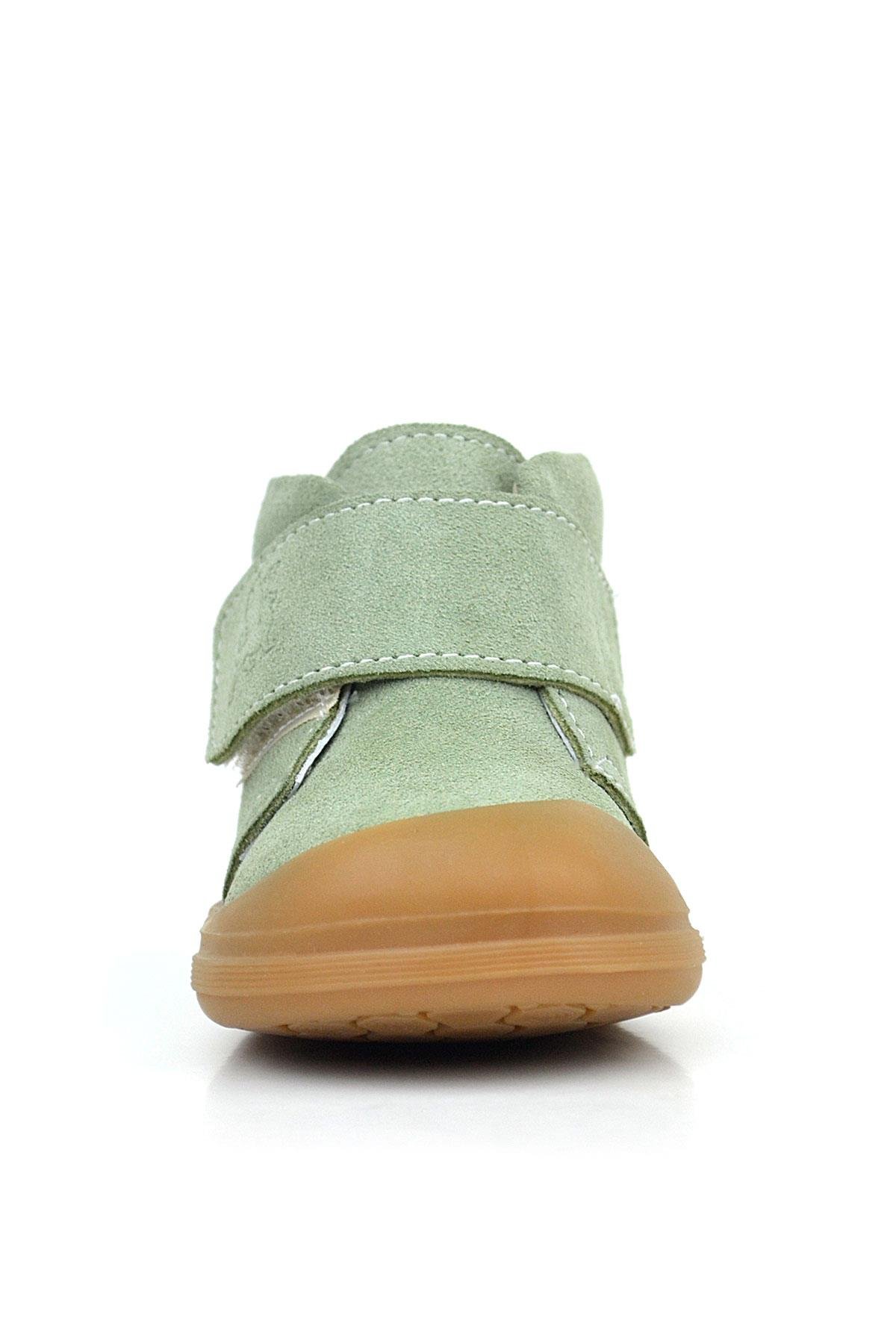 Yoohoo Hakiki Deri Açık Yeşil Cırtlı Unisex Bebek Bot - Görsel 4