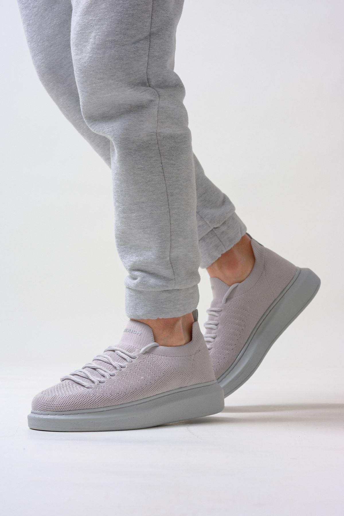 Gri Triko Yazlık Erkek Ayakkabı - Görsel 4