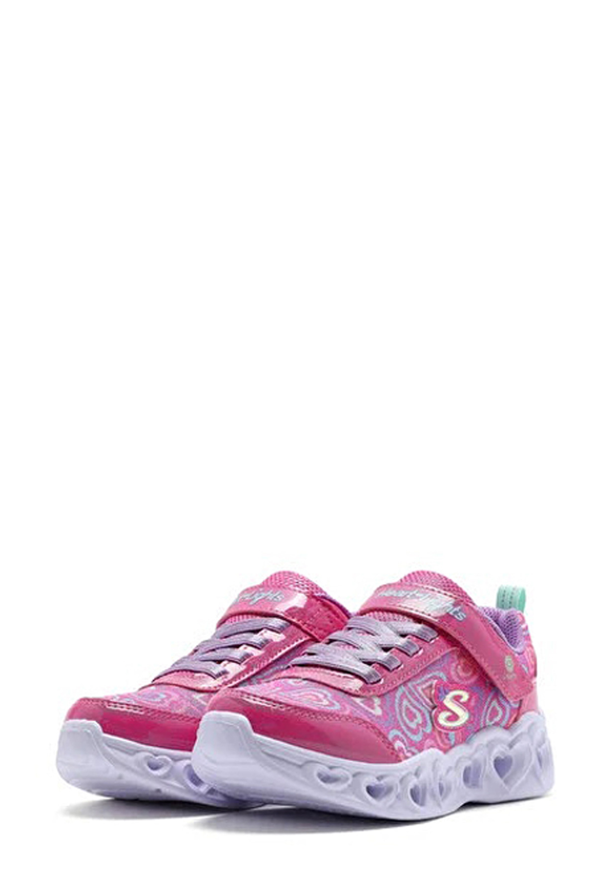 Skechers HEART LIGHTS Pembe Kız Çocuk Sneaker - Görsel 3