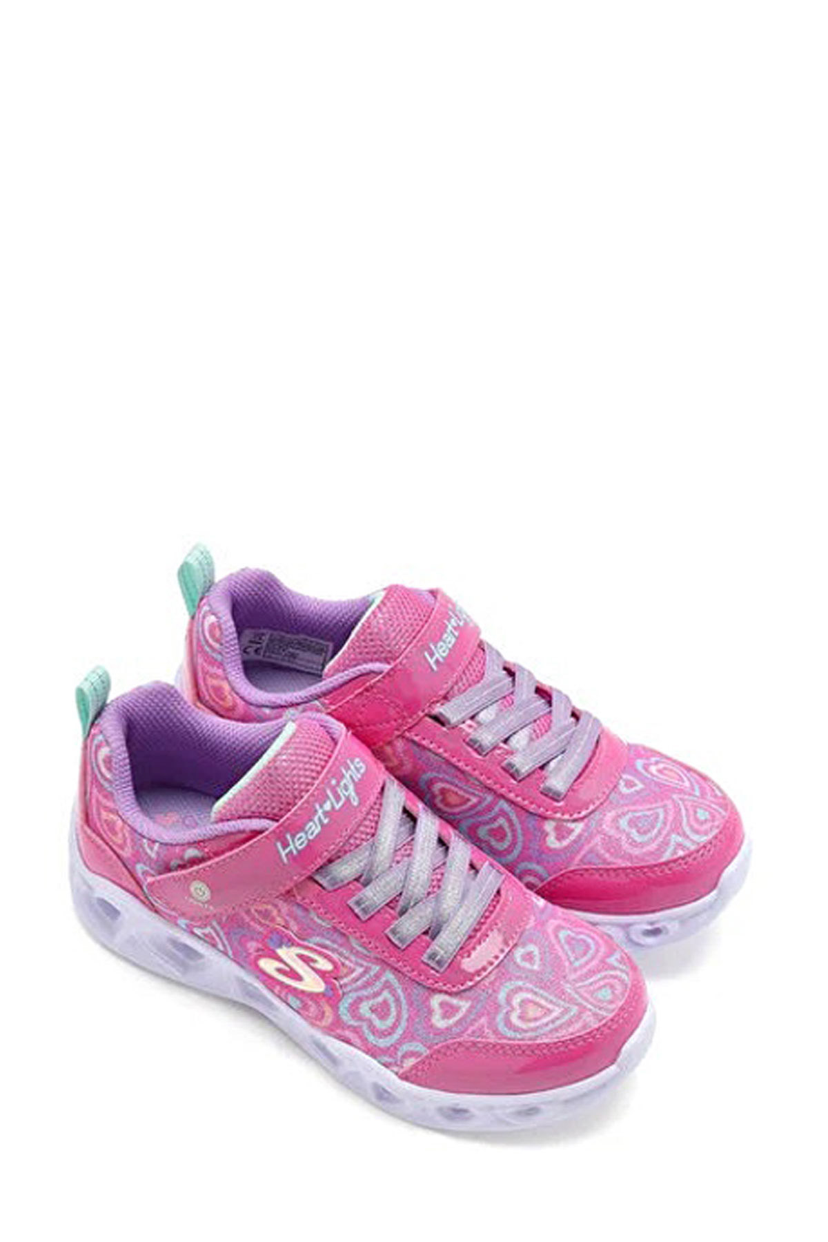 Skechers HEART LIGHTS Pembe Kız Çocuk Sneaker - Görsel 6