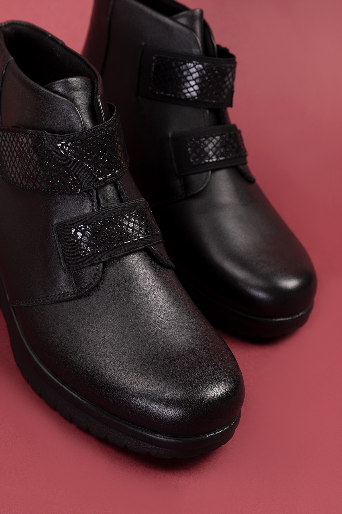 Gondol Kadın Hakiki Deri Cırtlı Kolay Giyim Bot elnr.2126 - Görsel 8