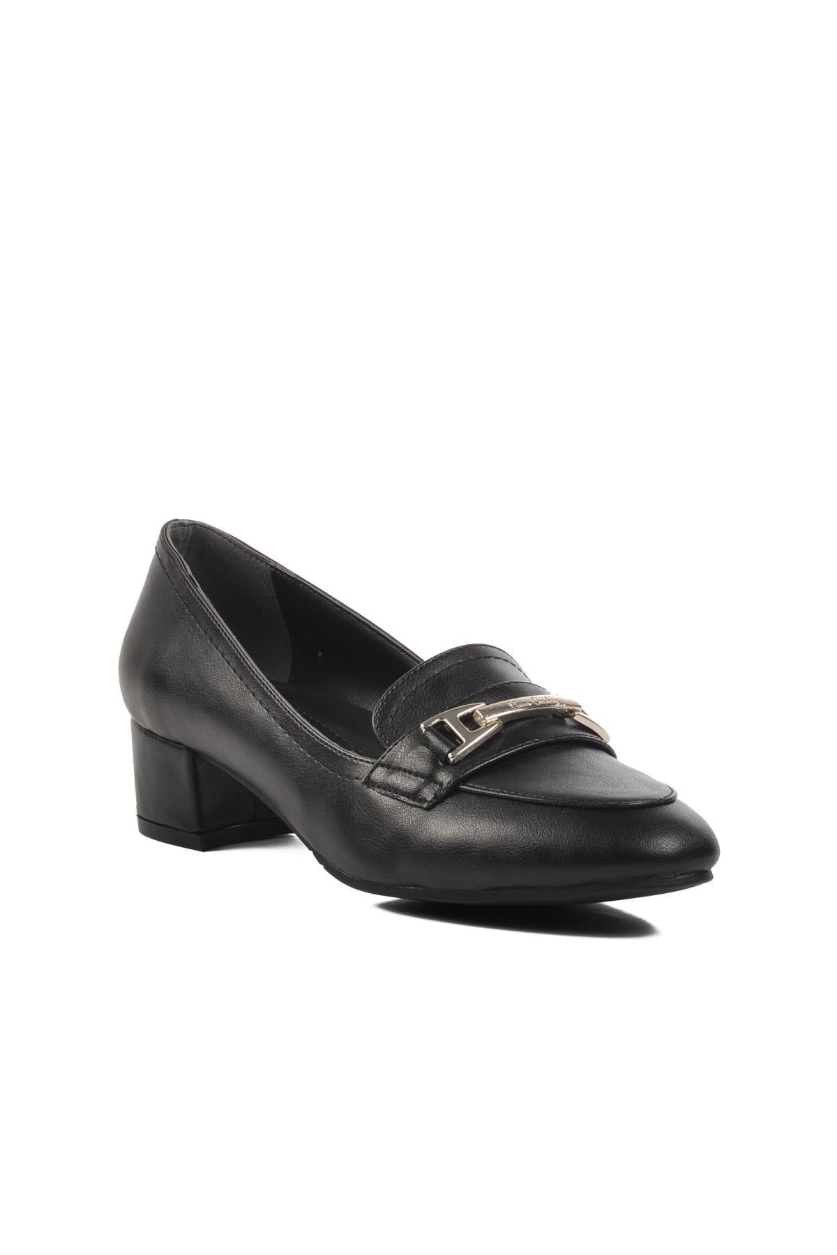 PC-54167 Z Siyah Kadın Topuklu Ayakkabı - Görsel 2