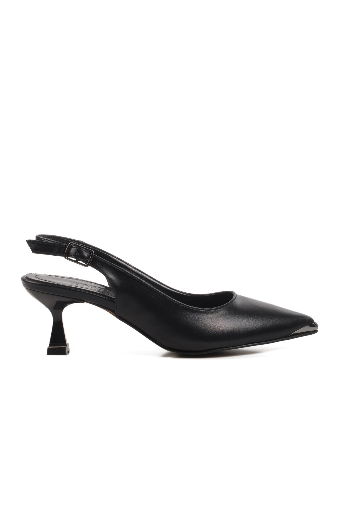 357140 Z Siyah Kadın Topuklu Ayakkabı Stiletto - Görsel 4