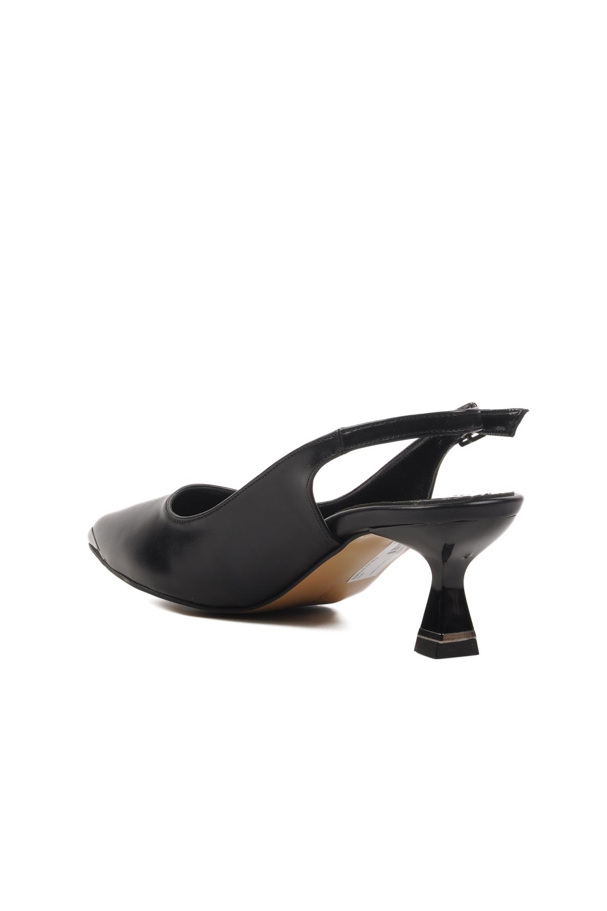 357140 Z Siyah Kadın Topuklu Ayakkabı Stiletto - Görsel 5