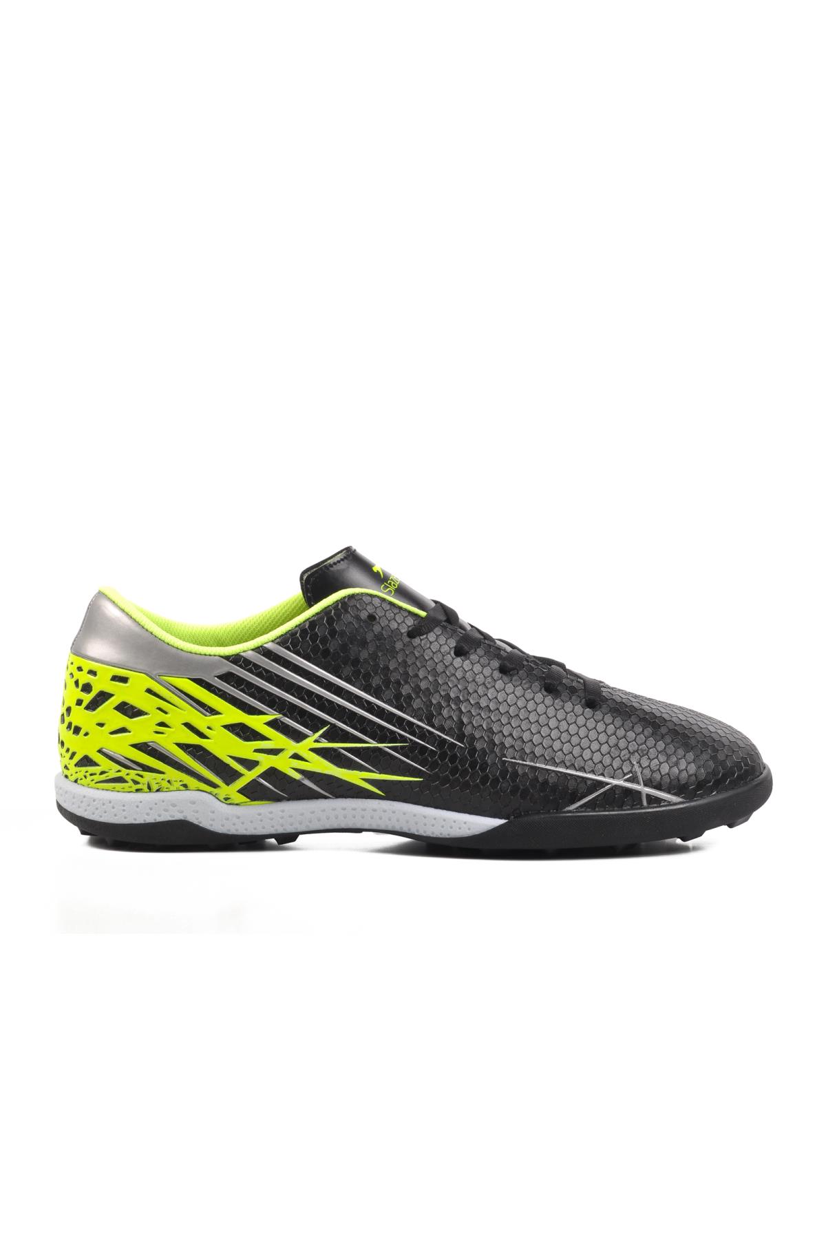 Carlo M Siyah-Yeşil Erkek Halı Saha Ayakkabısı - Görsel 4