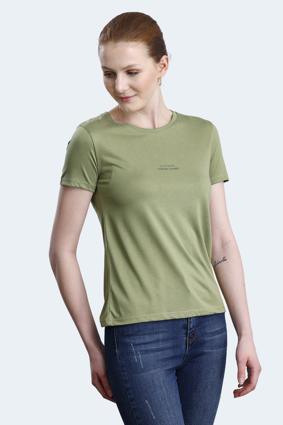 Slazenger PAYTONS Kadın Tişört Açık Yeşil — 3