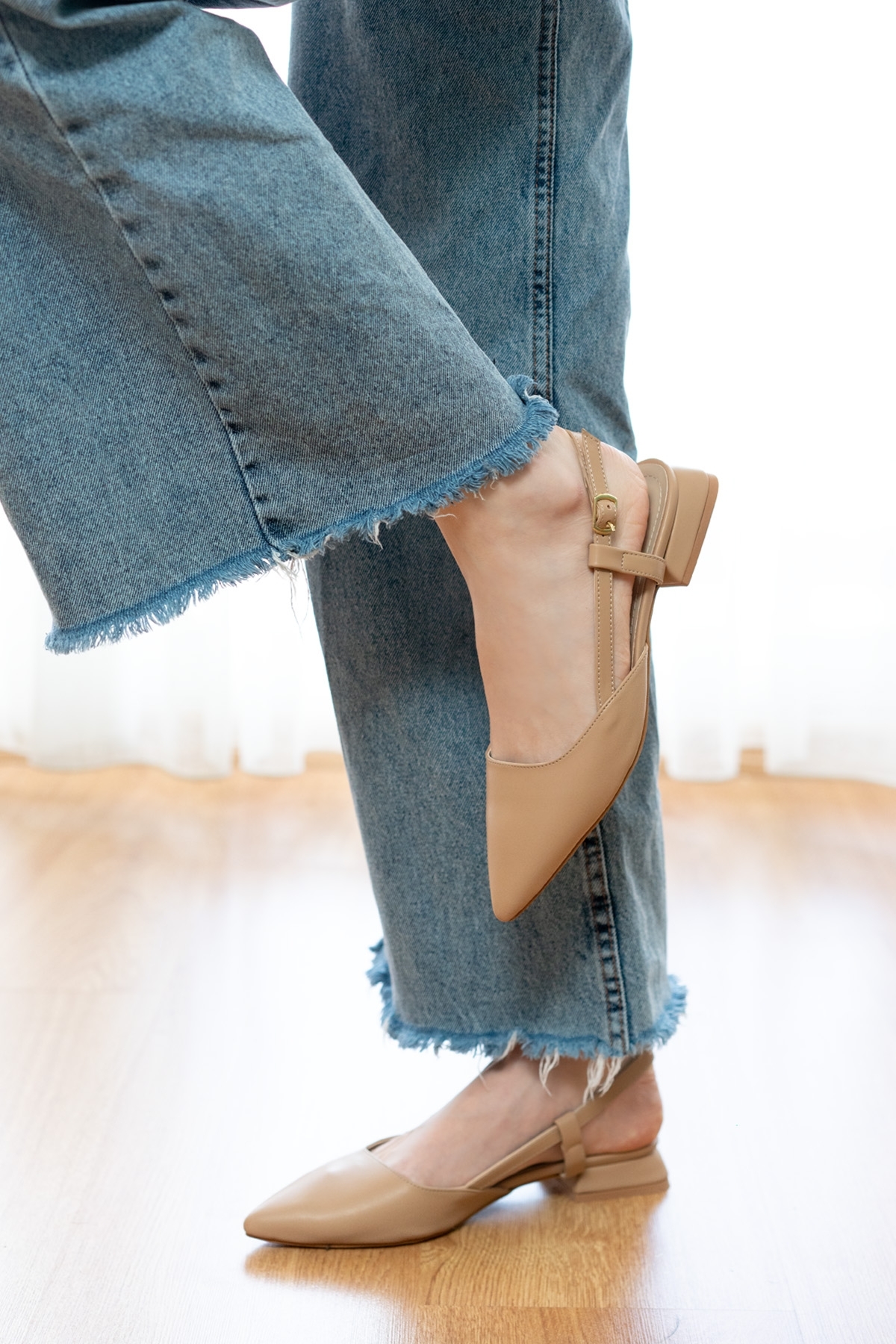 Felina Nude ( 3 cm Topuklu ) Sivri Burun Topuklu Ayakkabı - Görsel 5