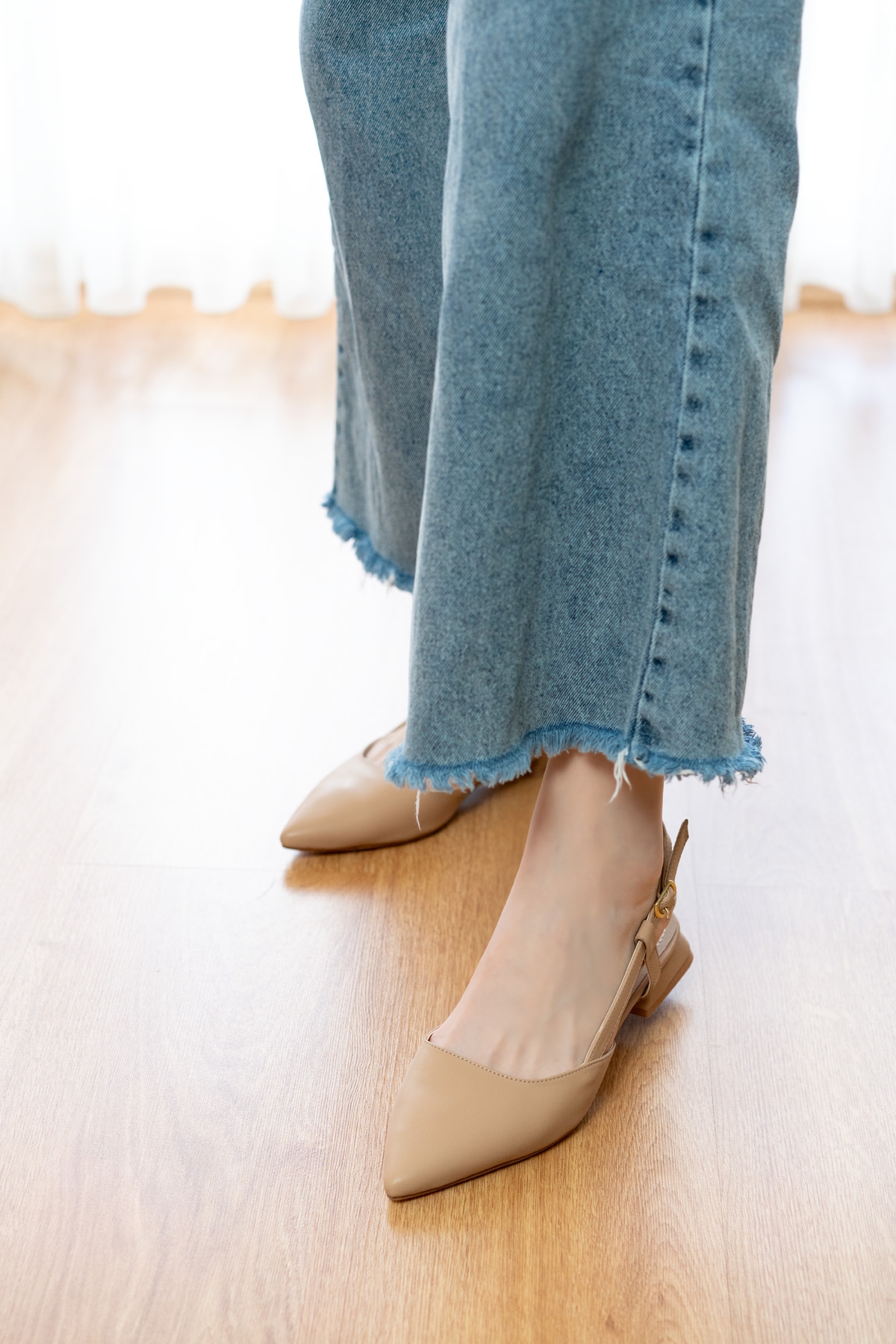 Felina Nude ( 3 cm Topuklu ) Sivri Burun Topuklu Ayakkabı - Görsel 6