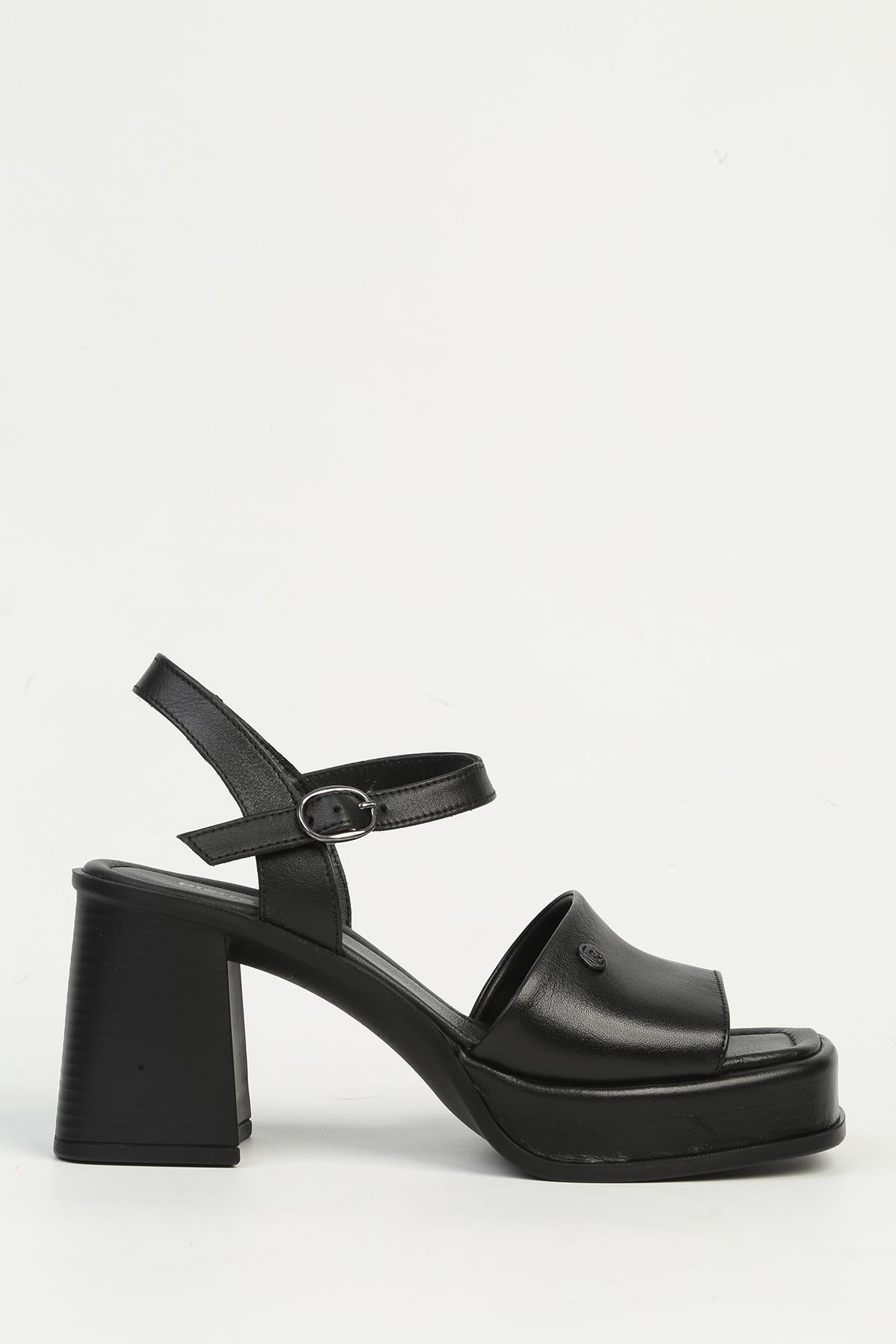 Siyah Kadın Topuklu Ayakkabı PC-54586 - Görsel 2