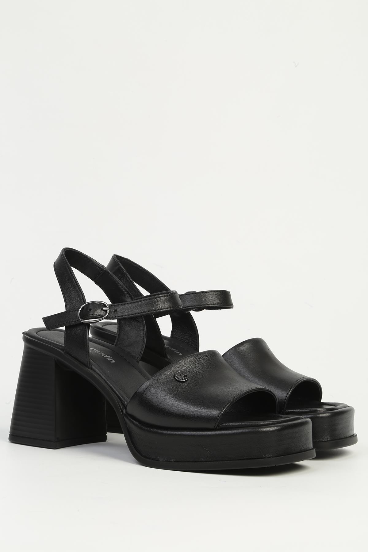 Siyah Kadın Topuklu Ayakkabı PC-54586 - Görsel 3