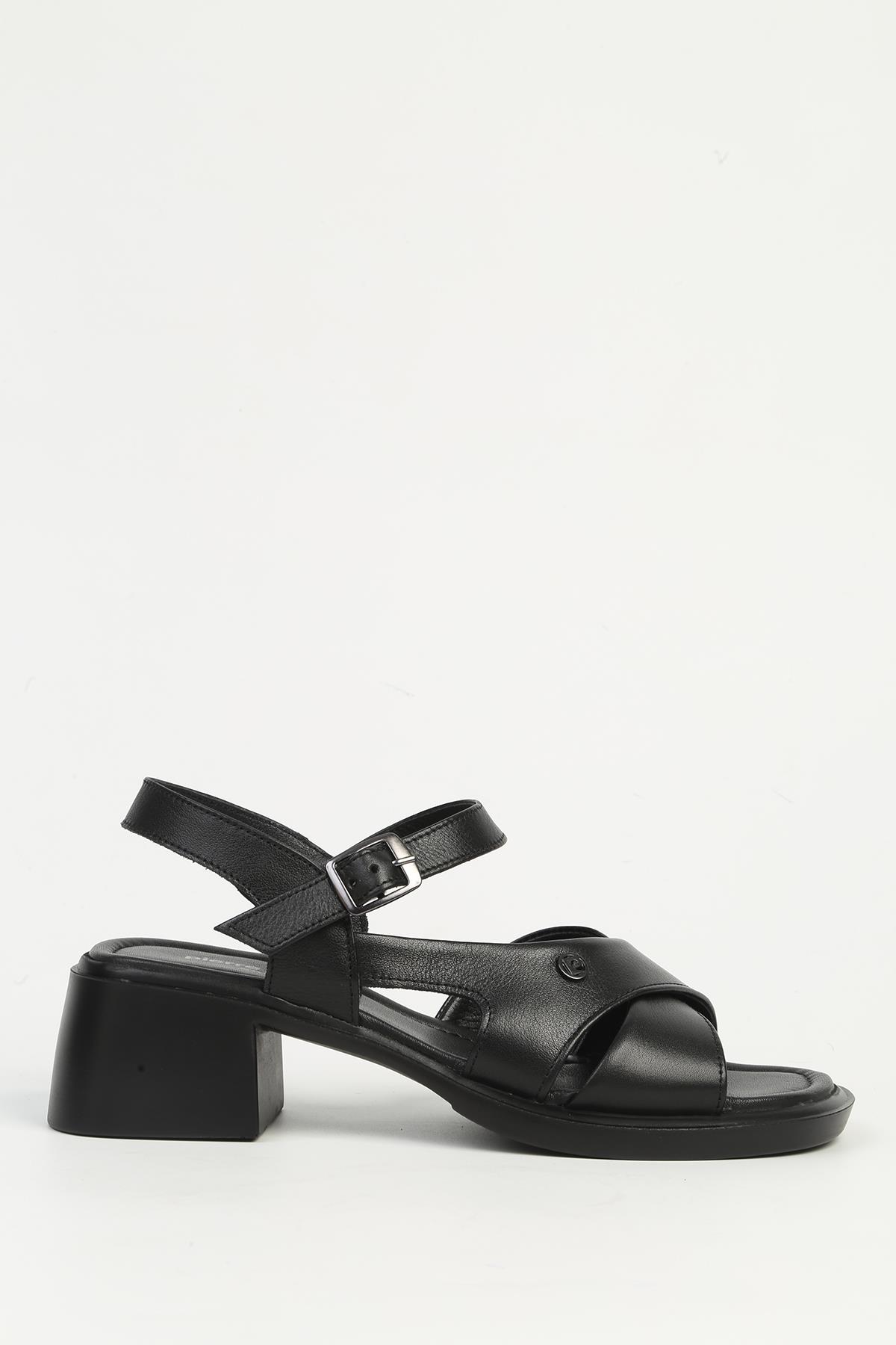 Siyah Kadın Topuklu Ayakkabı PC-54622 - Görsel 2