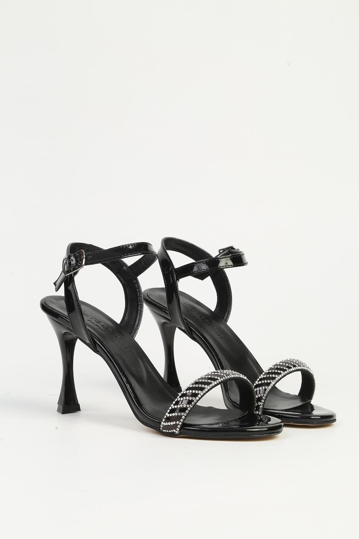 Siyah Kadın Topuklu Ayakkabı PC-54659 - Görsel 3