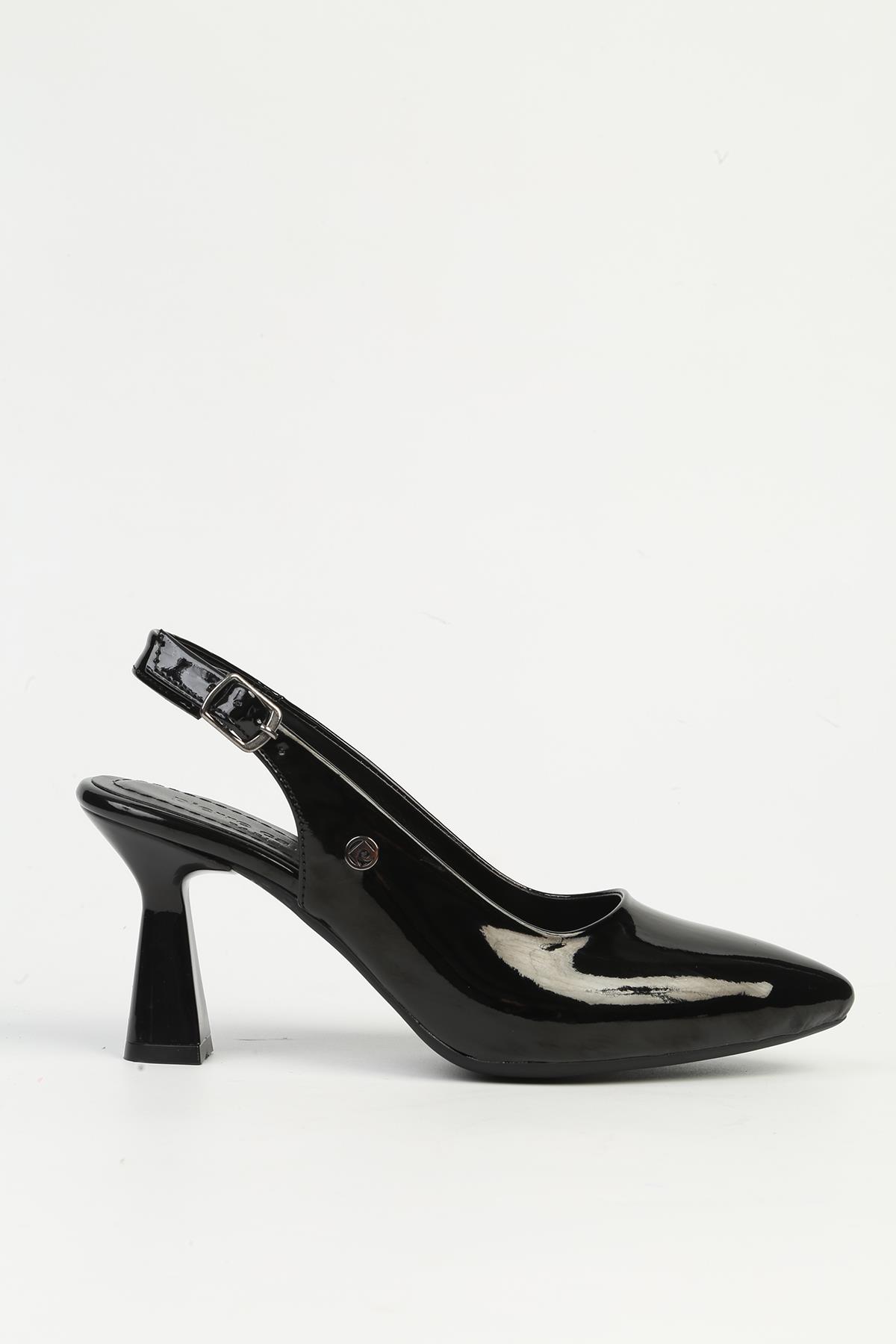 Siyah Kadın Topuklu Ayakkabı PC-54734 - Görsel 2