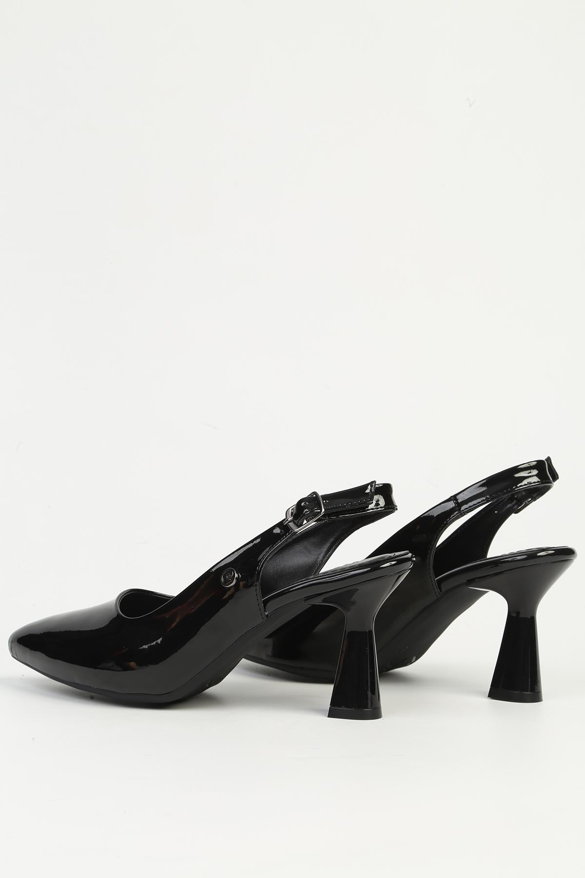 Siyah Kadın Topuklu Ayakkabı PC-54734 - Görsel 4