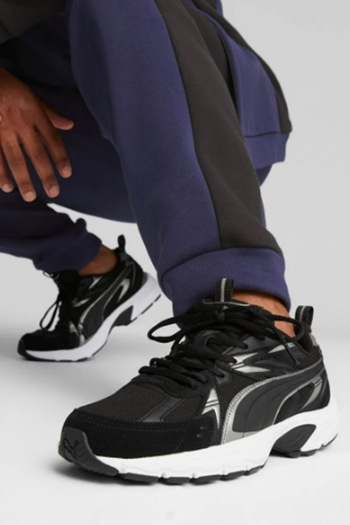 Milenio Tech Suede Erkek Sneaker Ayakkabı Siyah - Görsel 3