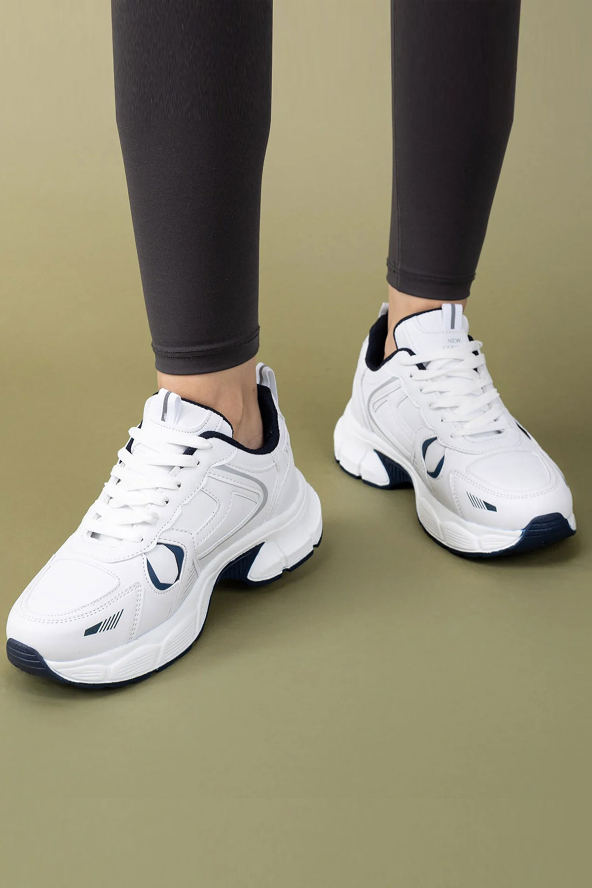 Kadın Yüksek Taban Günlük Sneakers Spor Ayakkabı 4010-101-0001 - Görsel 3