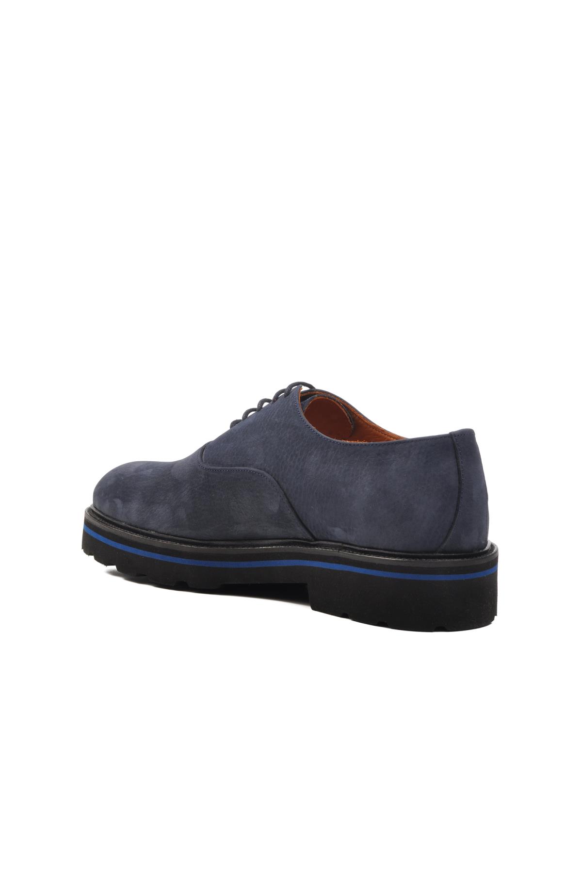 Premium 2875 M Lacivert Nubuk Hakiki Deri Erkek Günlük Ayakkabı - Görsel 5