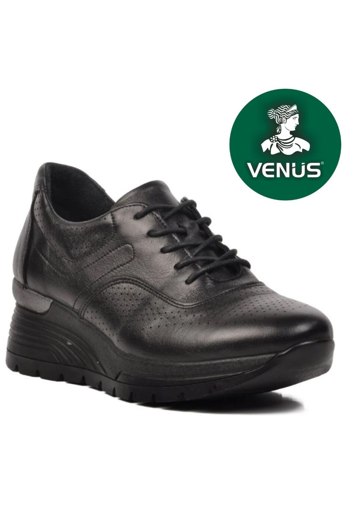 Alpenus Hakiki Deri Ortopedik Oxford Kadın Aır-Flow Taban Klasik Ayakkabı - Görsel 3