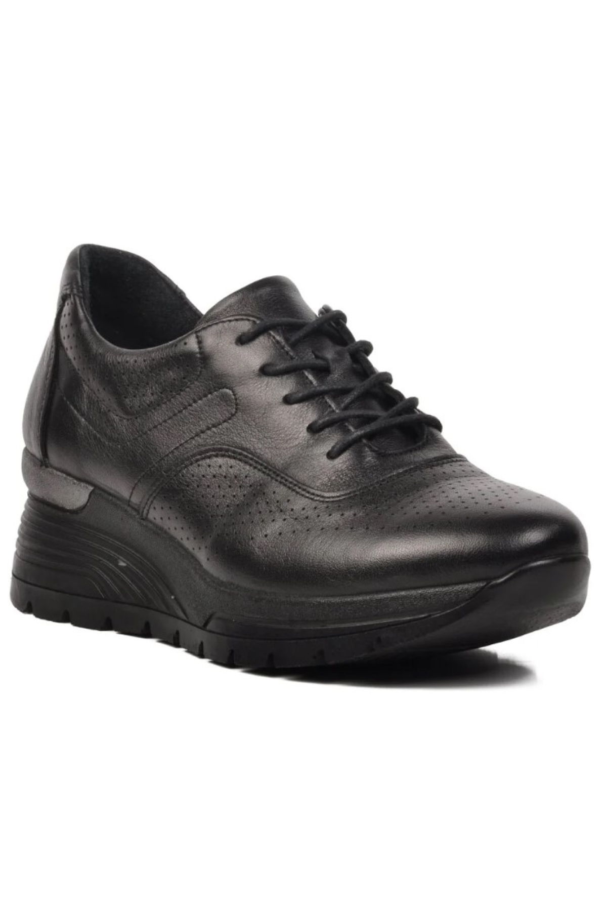 Alpenus Hakiki Deri Ortopedik Oxford Kadın Aır-Flow Taban Klasik Ayakkabı - Görsel 4