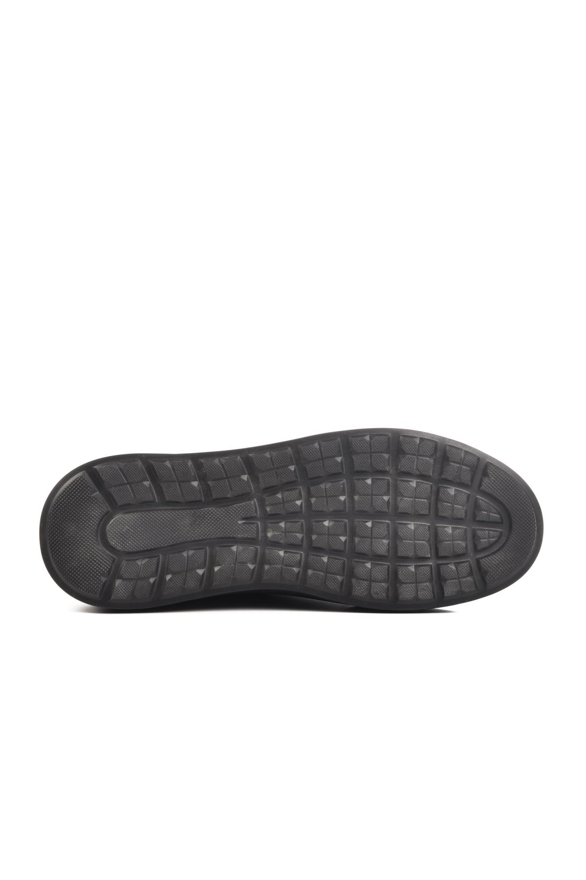 396149 M Siyah Nubuk Hakiki Deri Erkek Günlük Ayakkabı - Görsel 6