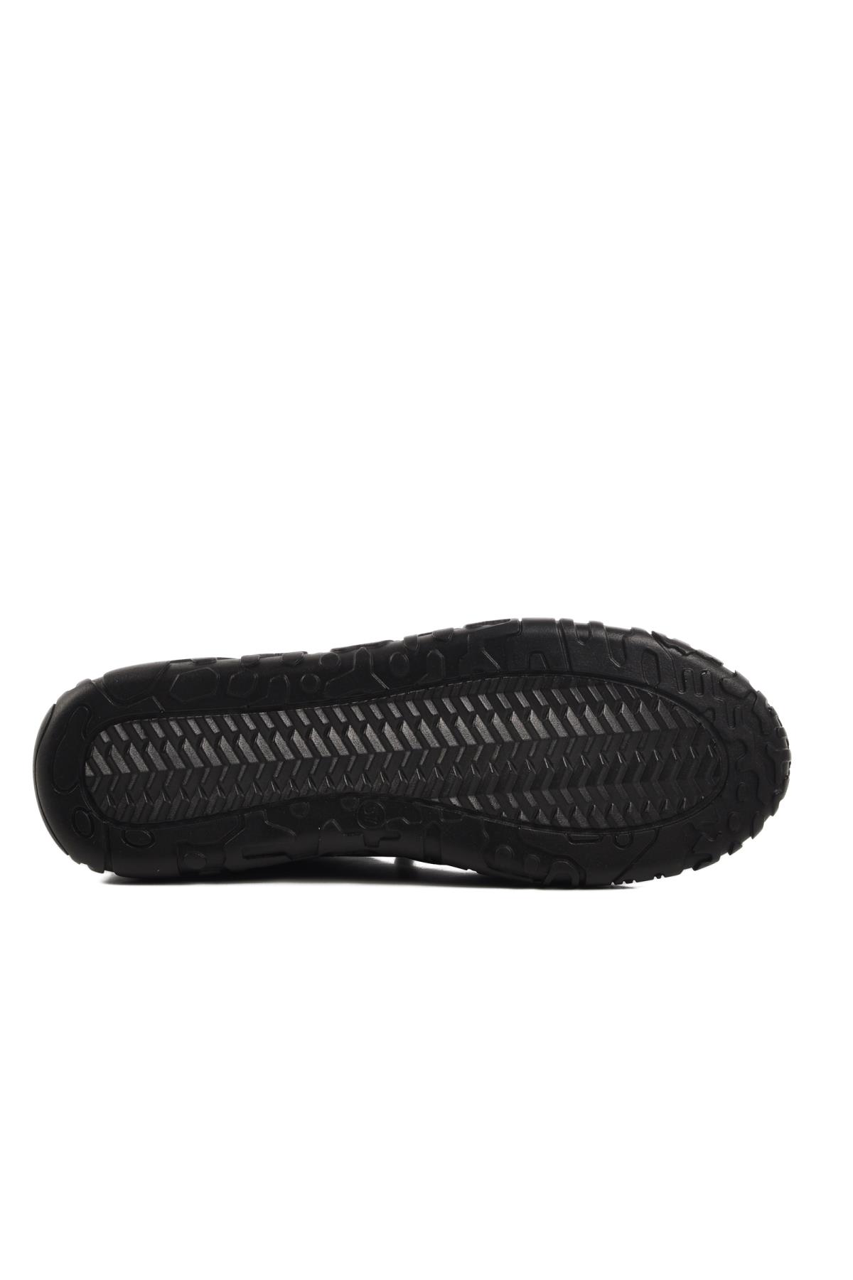 353-1 Z Siyah Hakiki Deri Kadın Günlük Ayakkabı - Görsel 6