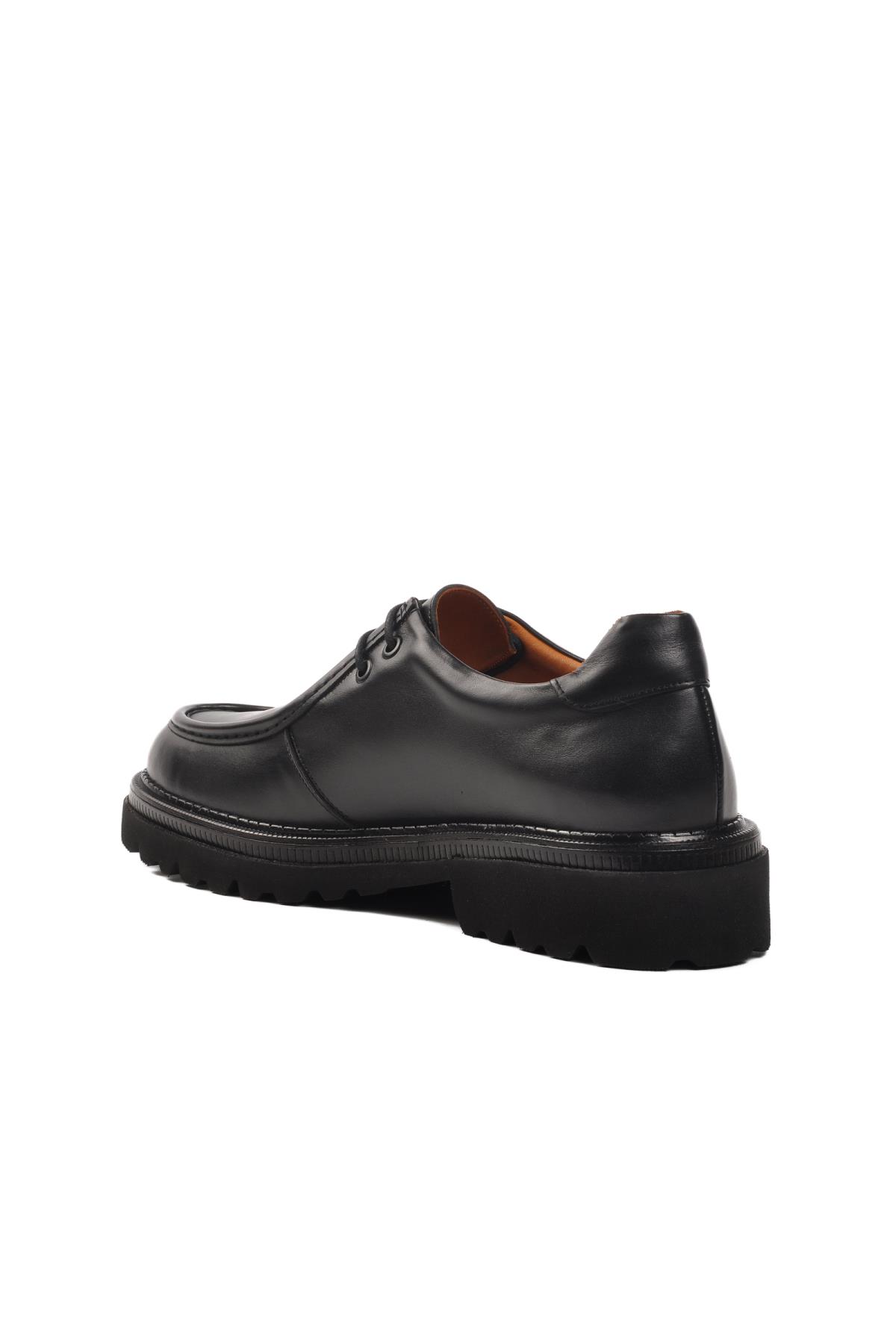 Premium 170 M Siyah Hakiki Deri Erkek Günlük Ayakkabı - Görsel 5