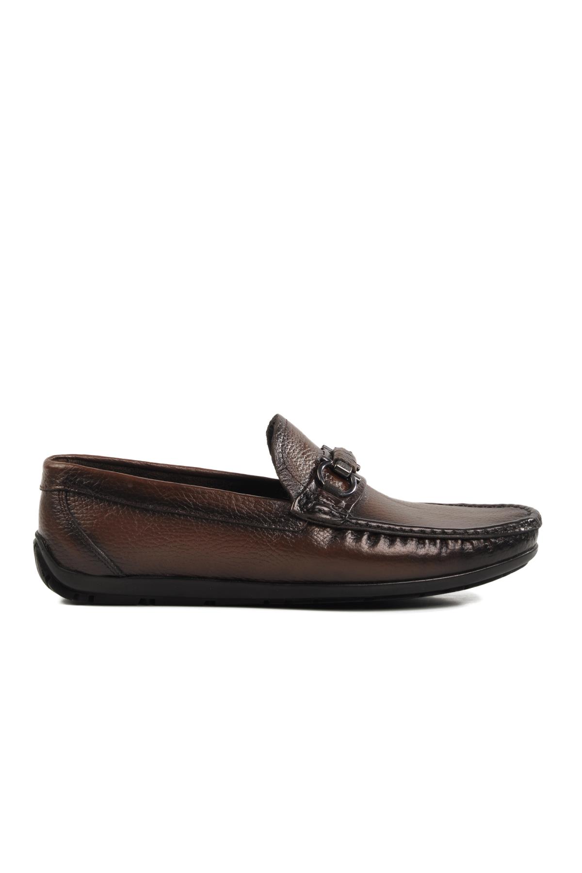 505453 M Kahve Erkek Günlük Ayakkabı Loafer - Görsel 4