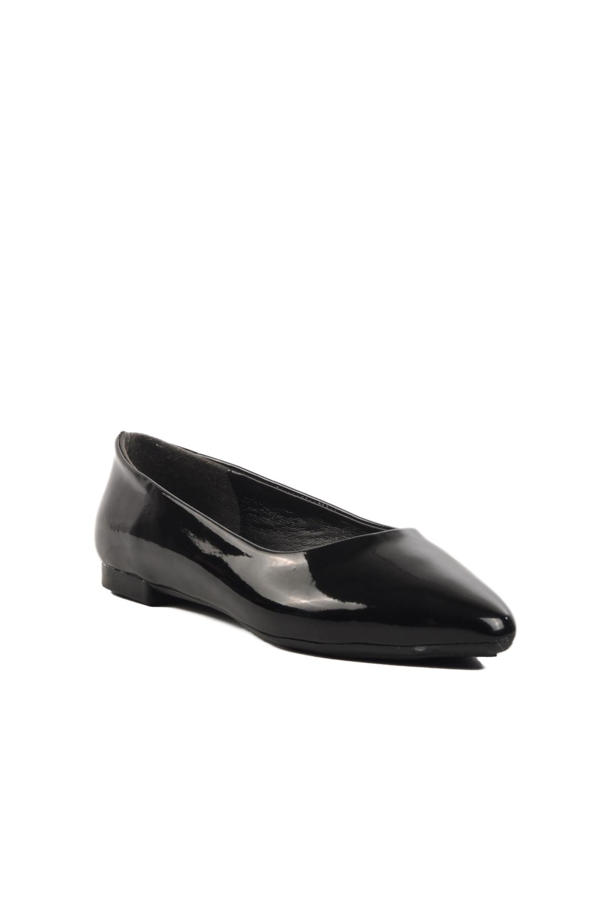 209118 Z Siyah Rugan Hafif Kadın Babet - Görsel 2