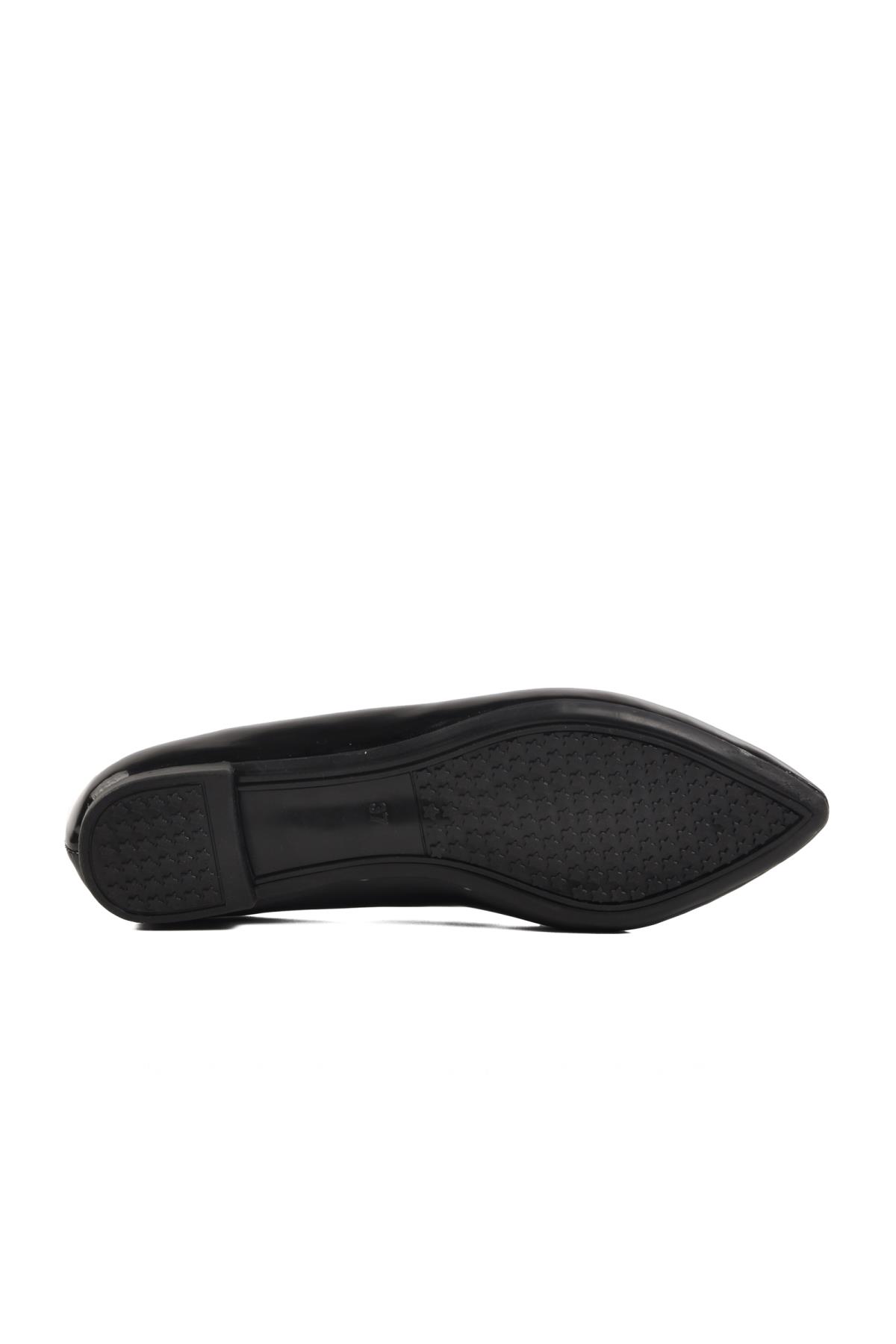 209118 Z Siyah Rugan Hafif Kadın Babet - Görsel 6