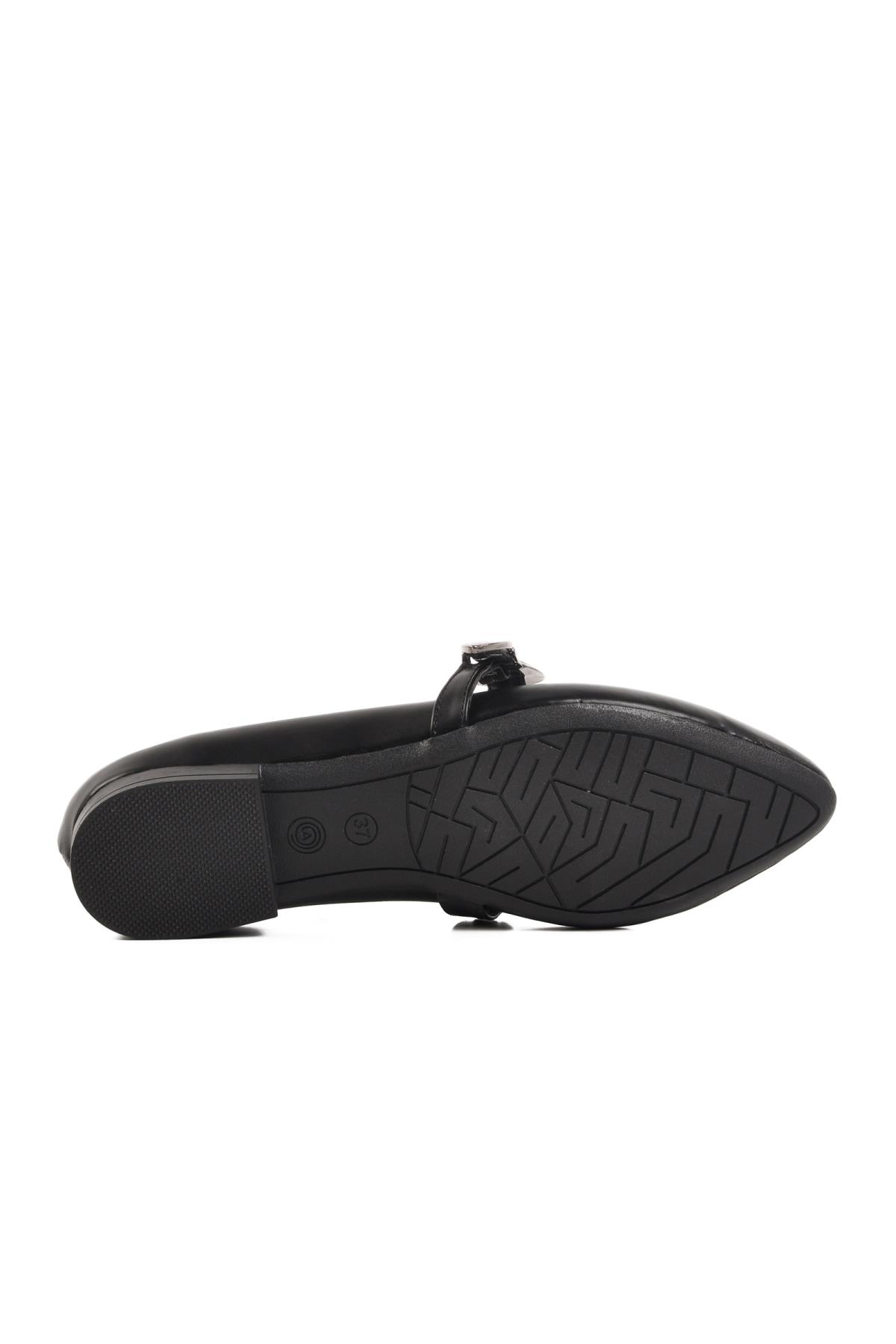 354155 Z Siyah Kadın Western Babet - Görsel 6