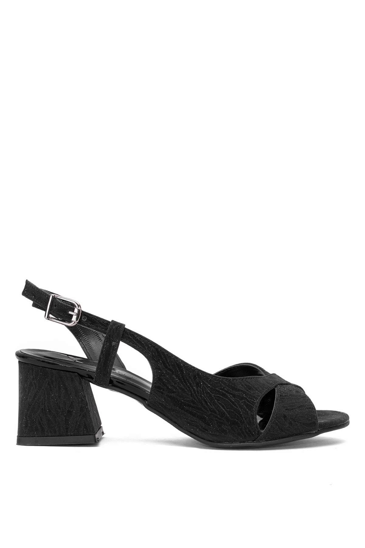 25BY25.958T Kadın Klasik Topuklu Ayakkabı Siyah - Görsel 2