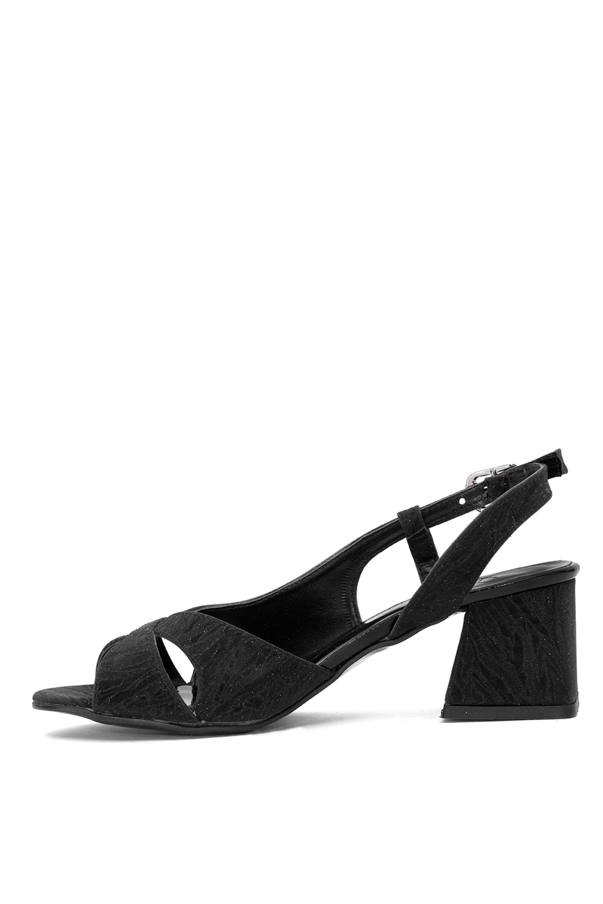 25BY25.958T Kadın Klasik Topuklu Ayakkabı Siyah - Görsel 4