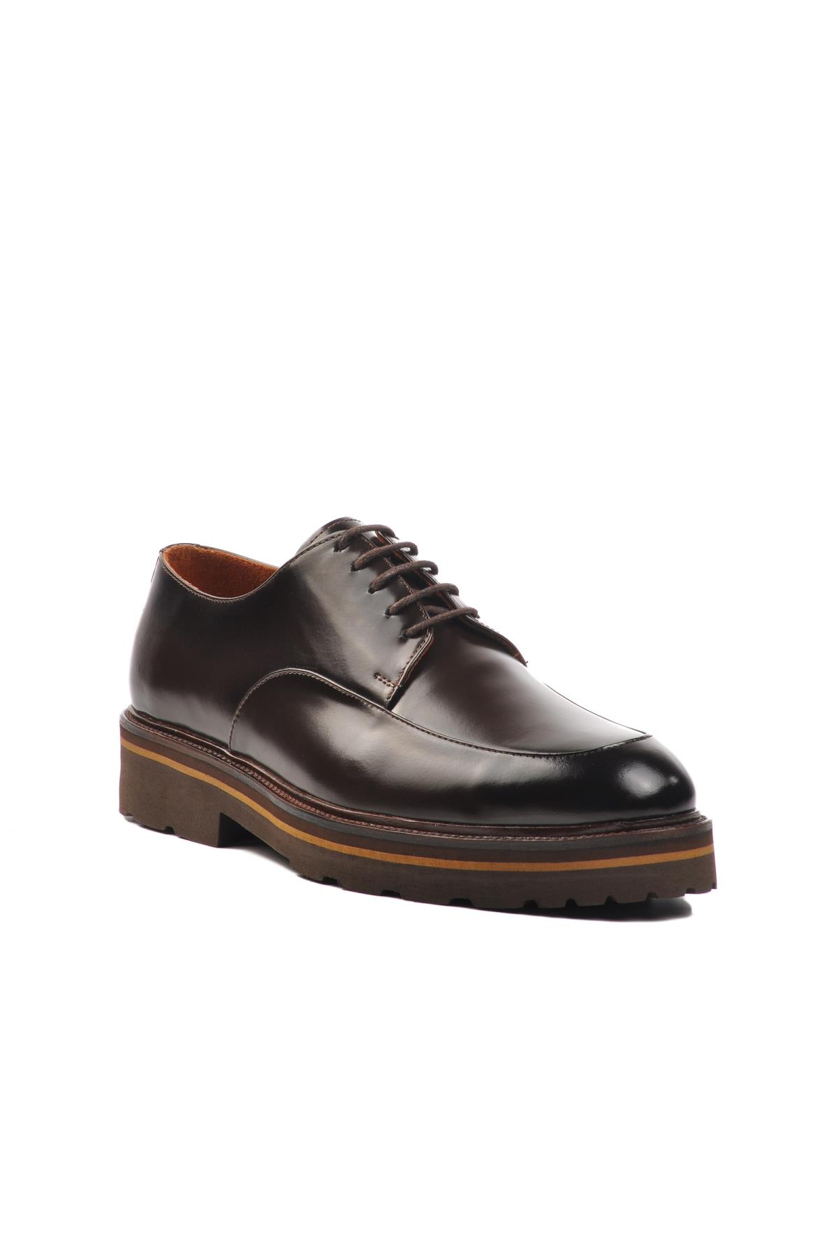 Premium 2873 M Kahve Hakiki Deri Erkek Günlük Ayakkabı - Görsel 2