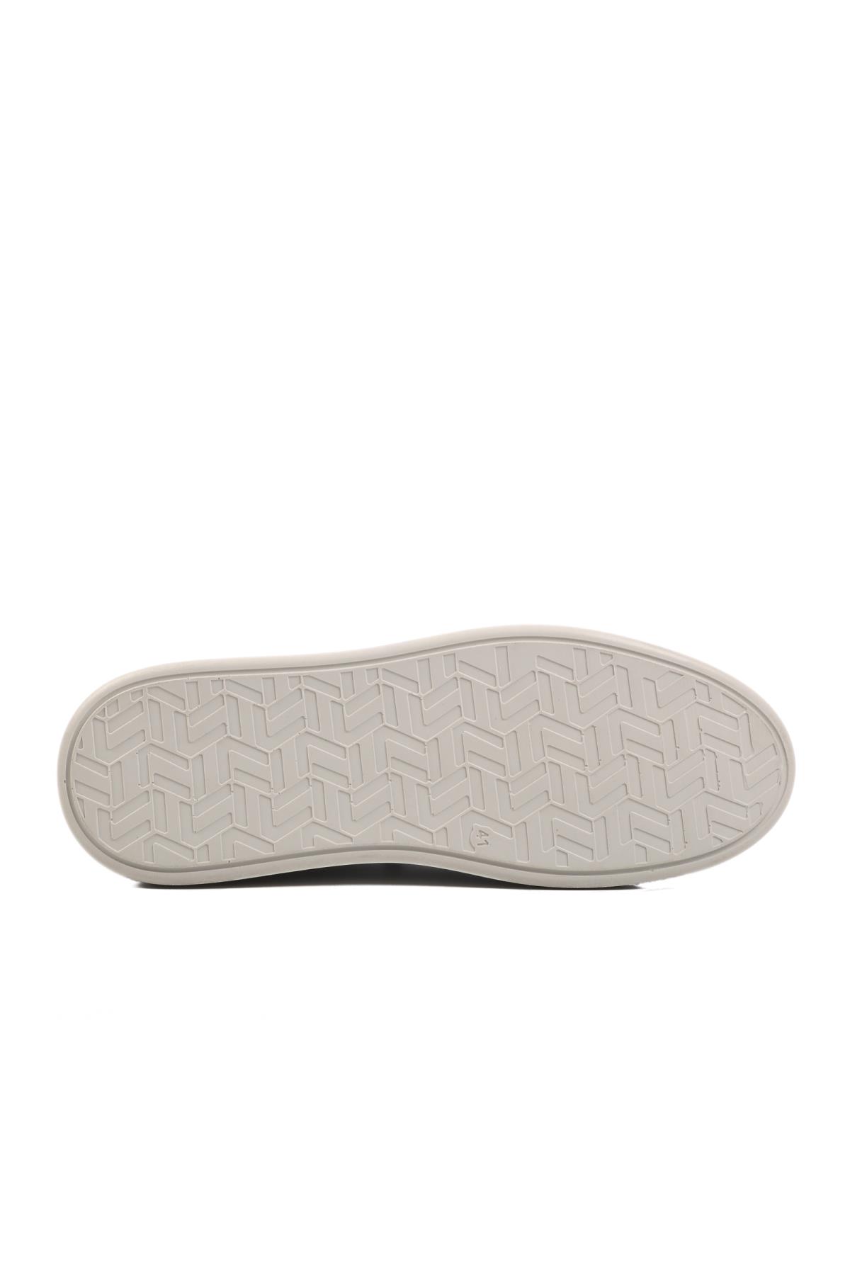 62113 M Beyaz Hakiki Deri Erkek Günlük Ayakkabı - Görsel 6