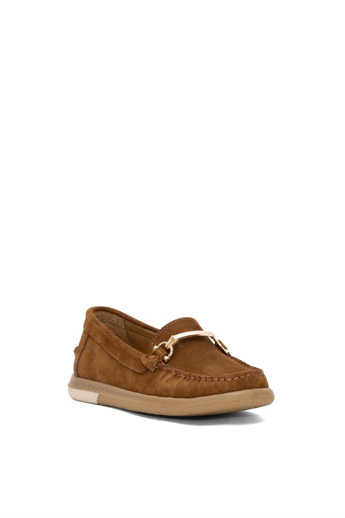 25484102Y Kadın Hakiki Deri Casual Ayakkabı Taba - Görsel 3