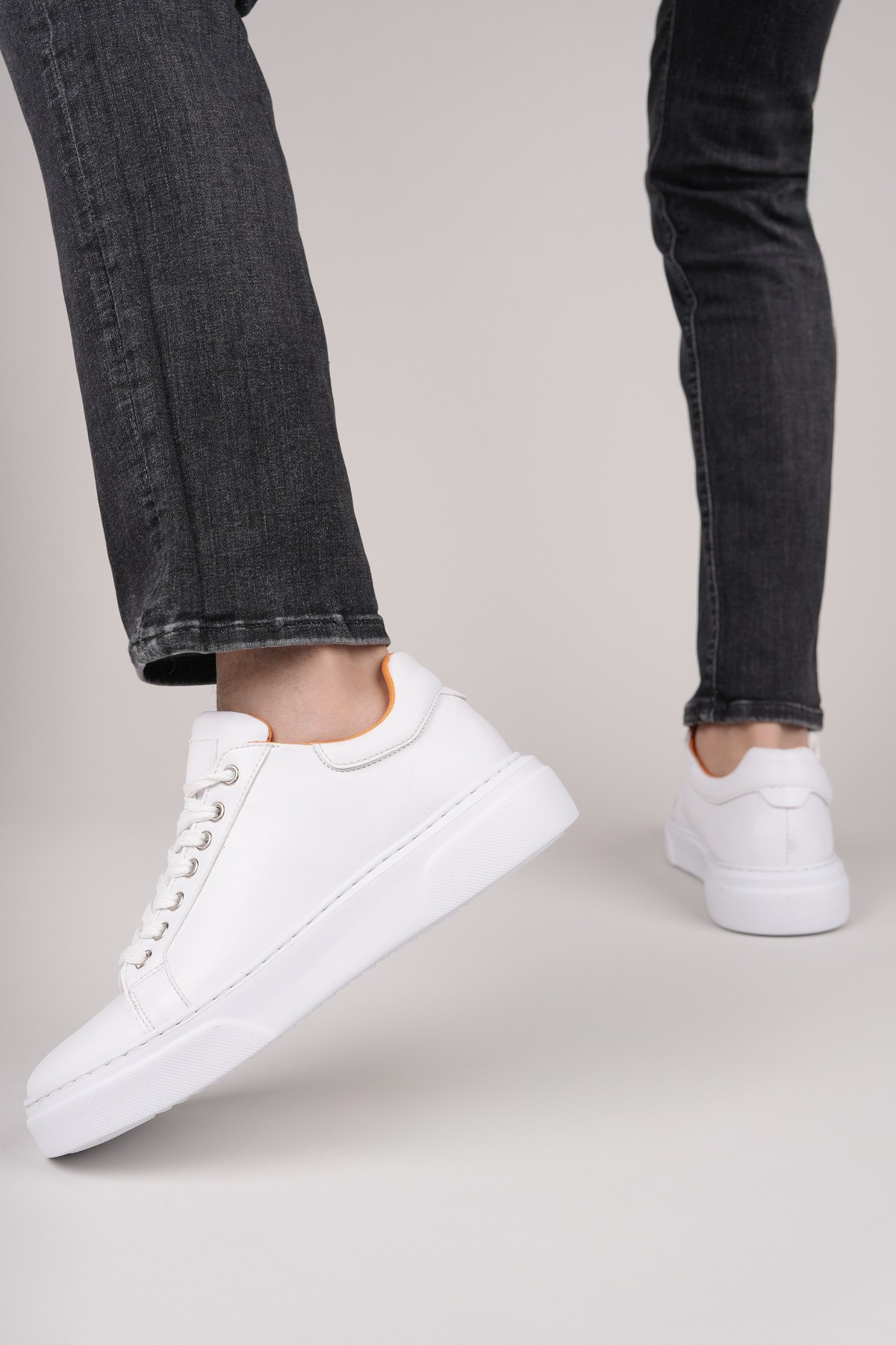 ZEYN Kalın Taban Bağcıklı Erkek Günlük Sneaker Spor Ayakkabı - Görsel 8