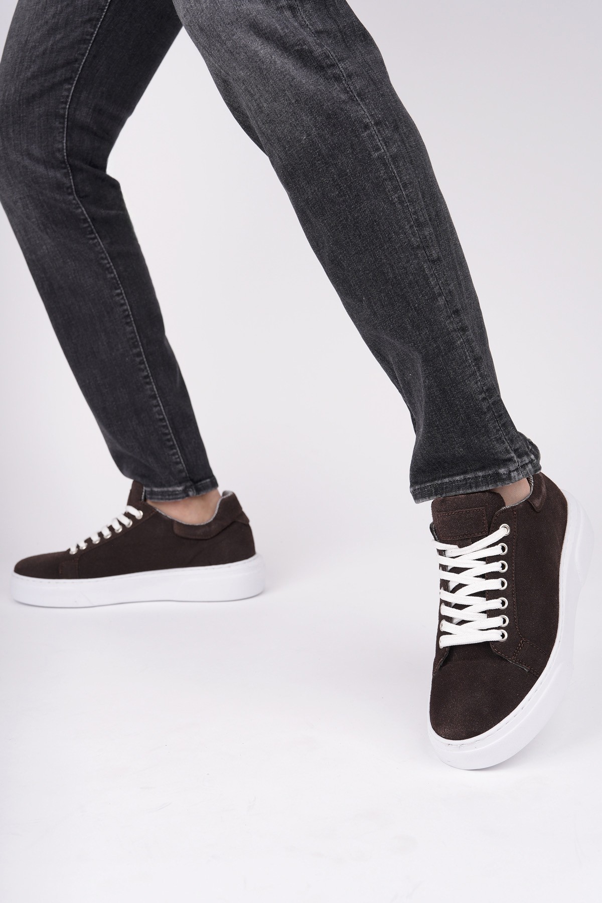 ZEYN Kalın Taban Bağcıklı Erkek Günlük Sneaker Spor Ayakkabı - Görsel 2