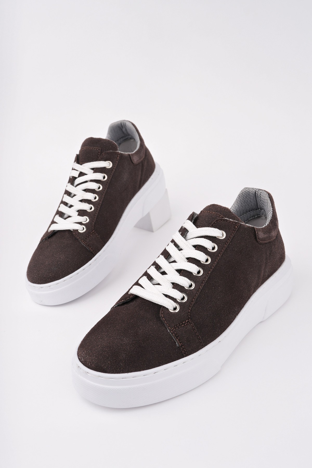 ZEYN Kalın Taban Bağcıklı Erkek Günlük Sneaker Spor Ayakkabı - Görsel 3